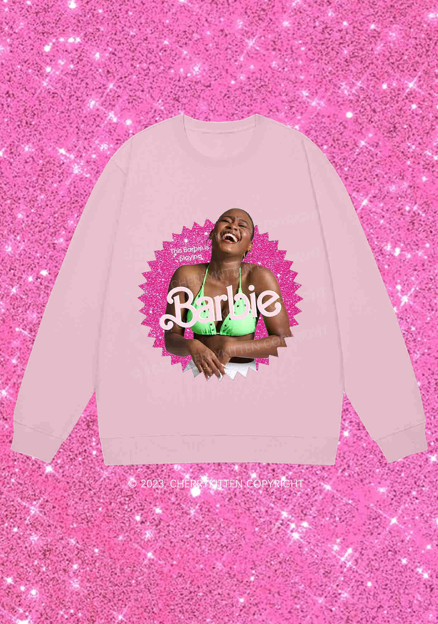 Custom Photo&Text Y2K Sweatshirt Cherrykitten