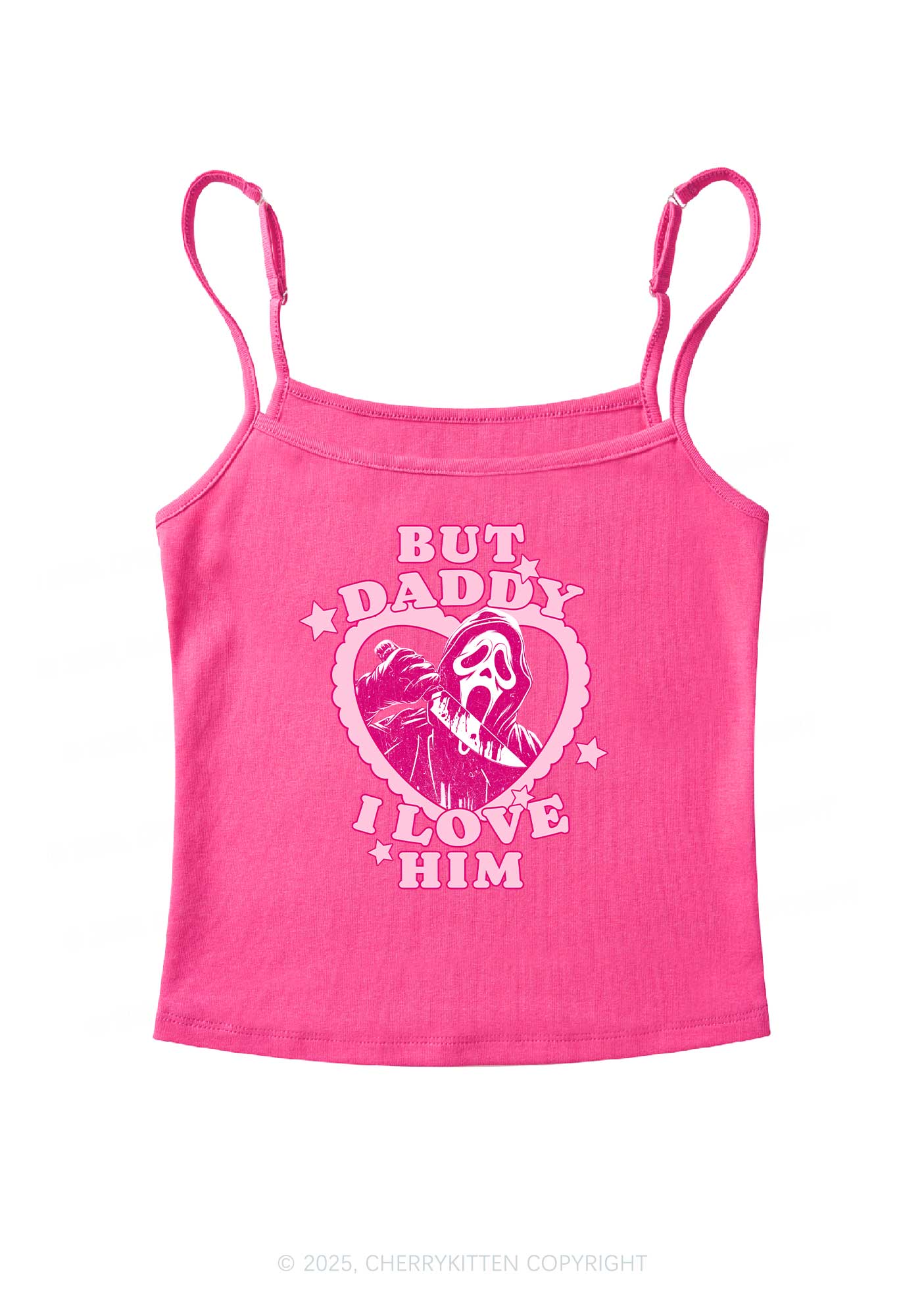 Halloween Daddy Love Horror Y2K Spaghetti Strap Cami Cherrykitten