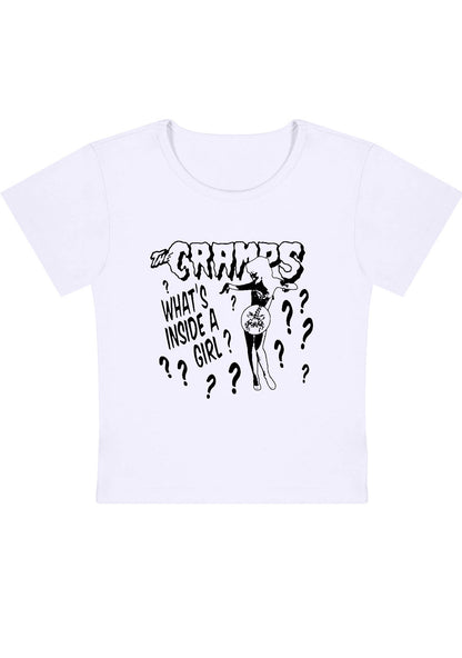 What's Inside A Girl Y2K Baby Tee