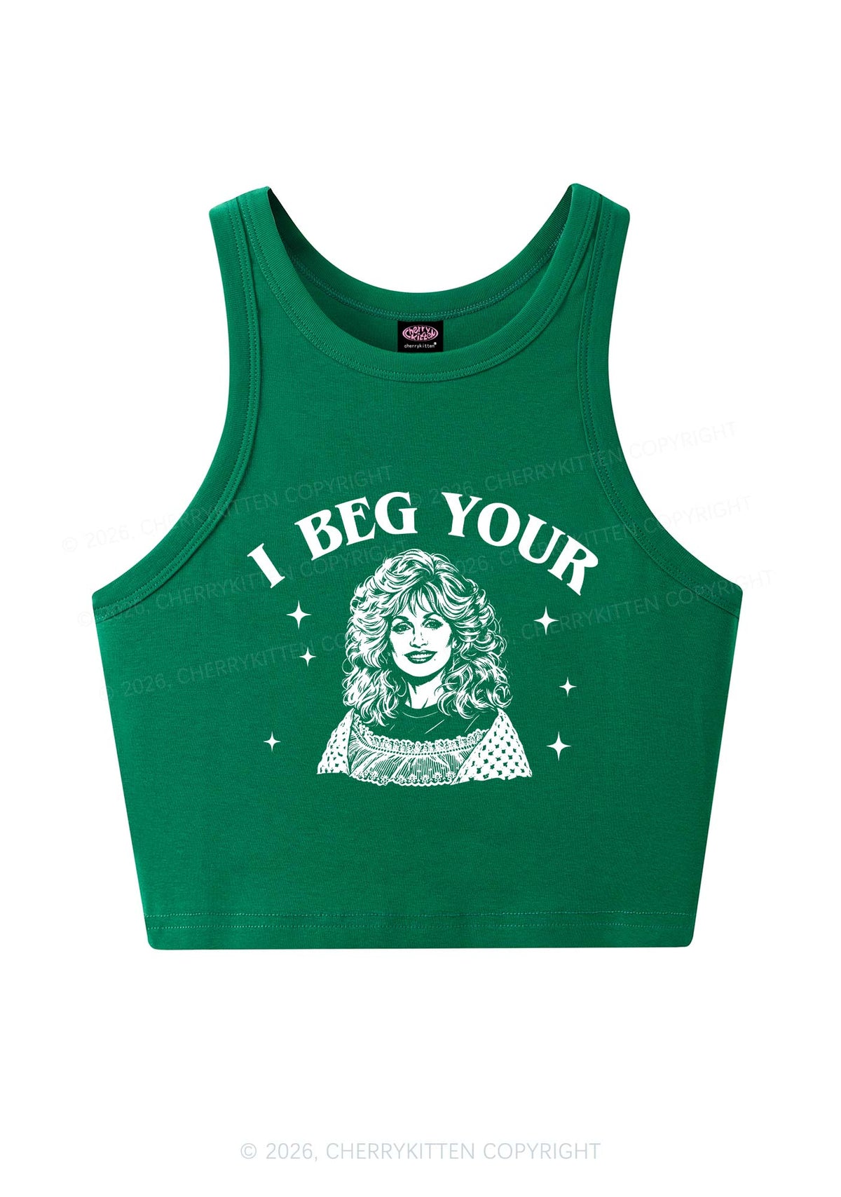 I Beg Your DP Y2K Crop Tank Top Cherrykitten