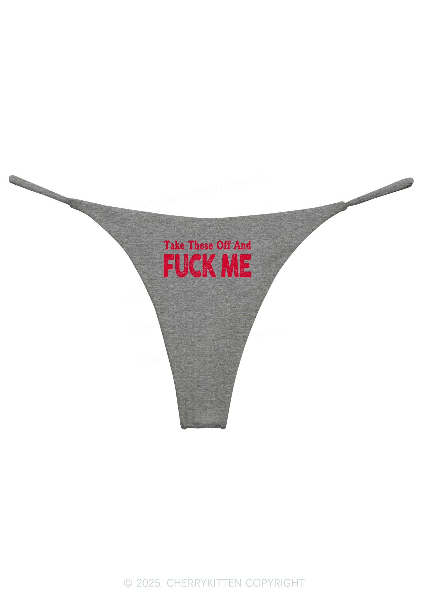 Take Off Fxxk Me Y2K Bikini String Thong Cherrykitten
