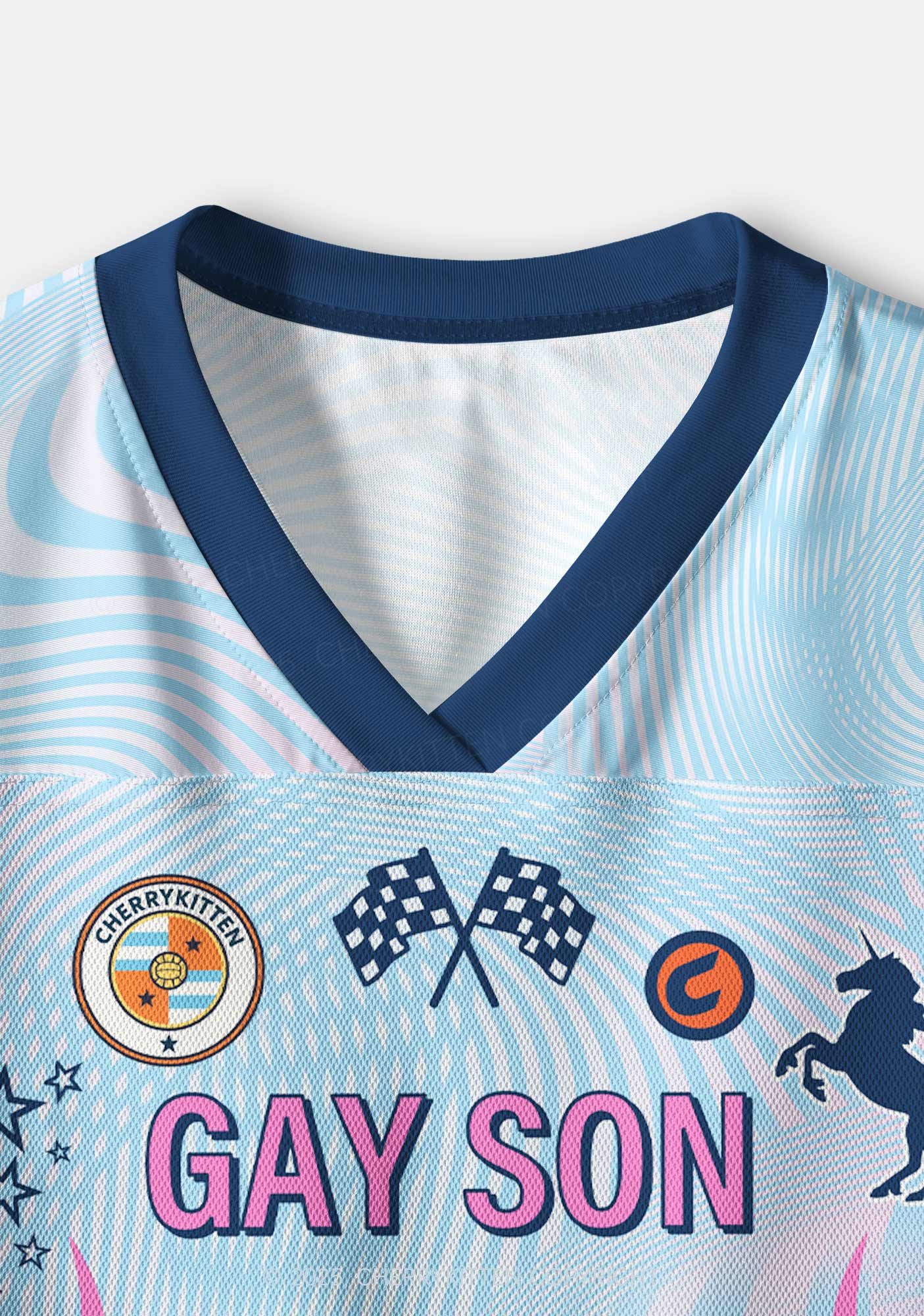 Custom Gay Son Pride Y2K Crop Sport Jersey Shirts Cherrykitten