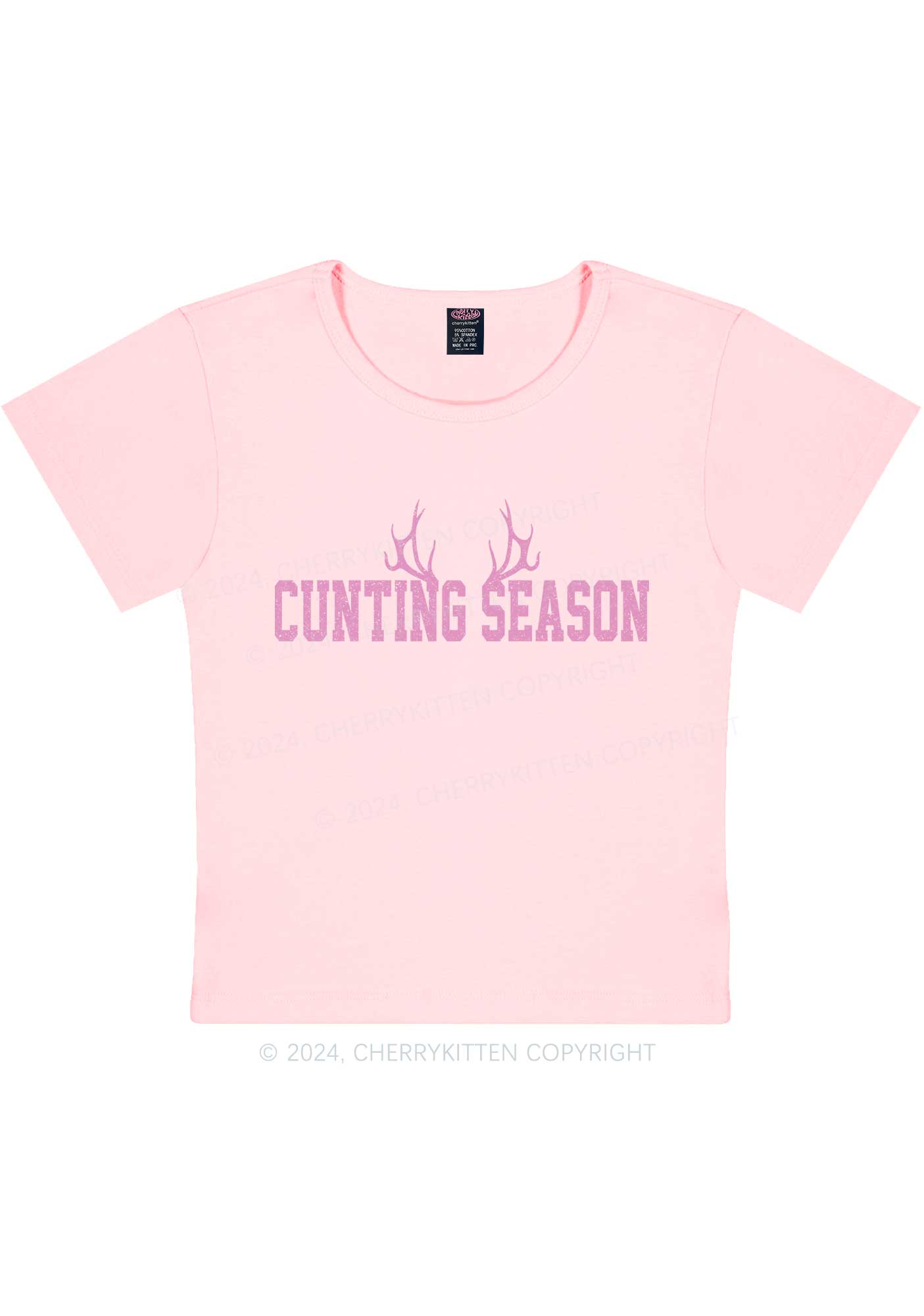 Cunting Season Y2K Baby Tee Cherrykitten
