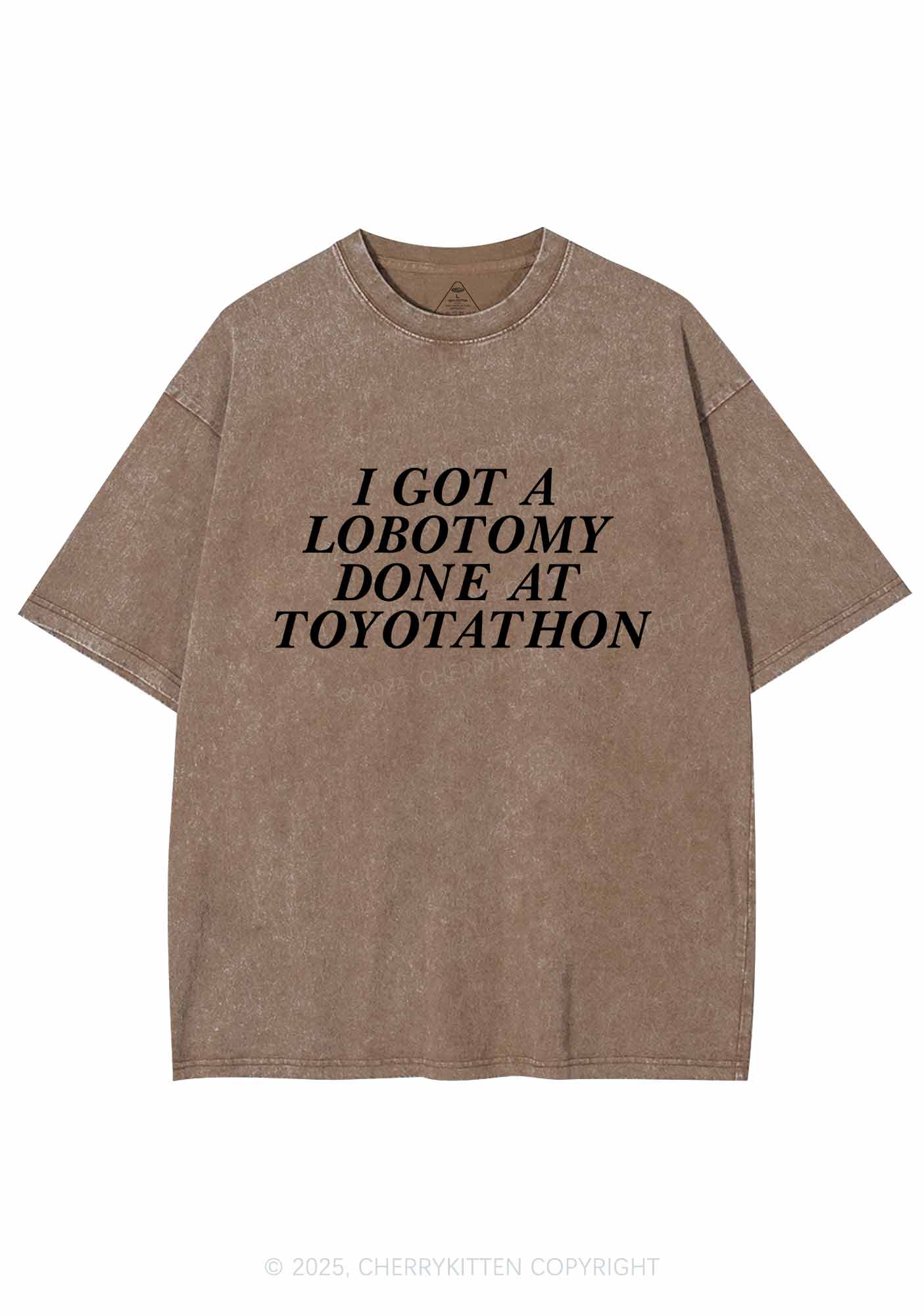 Lobotomy At Toyotathon Y2K Shirts Washed Tee Cherrykitten