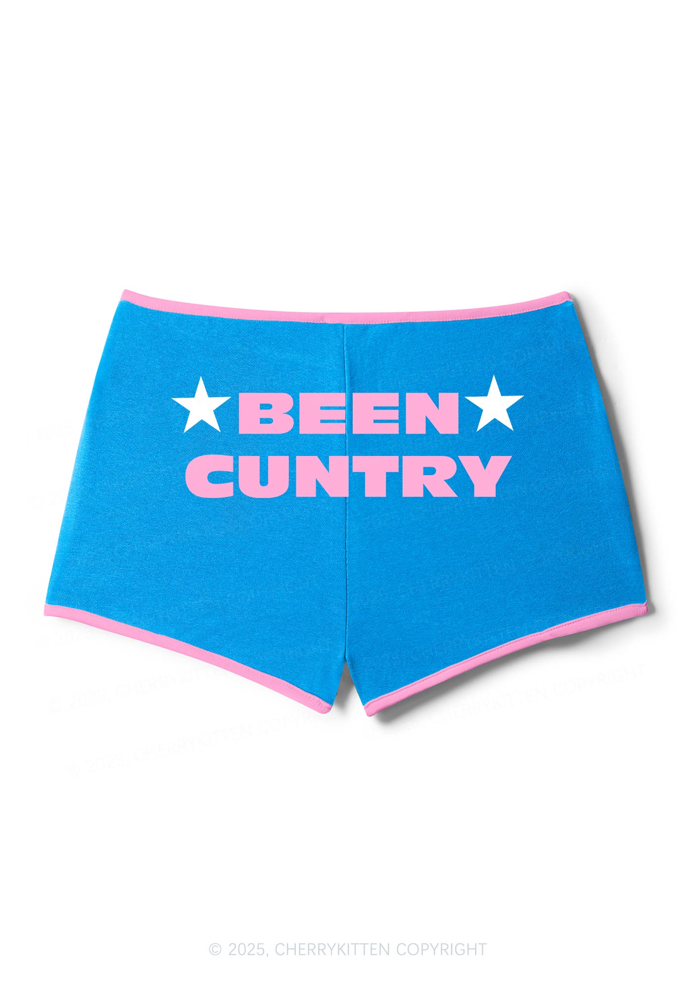 Been Cuntry Y2K Contrast Mini Shorts Cherrykitten