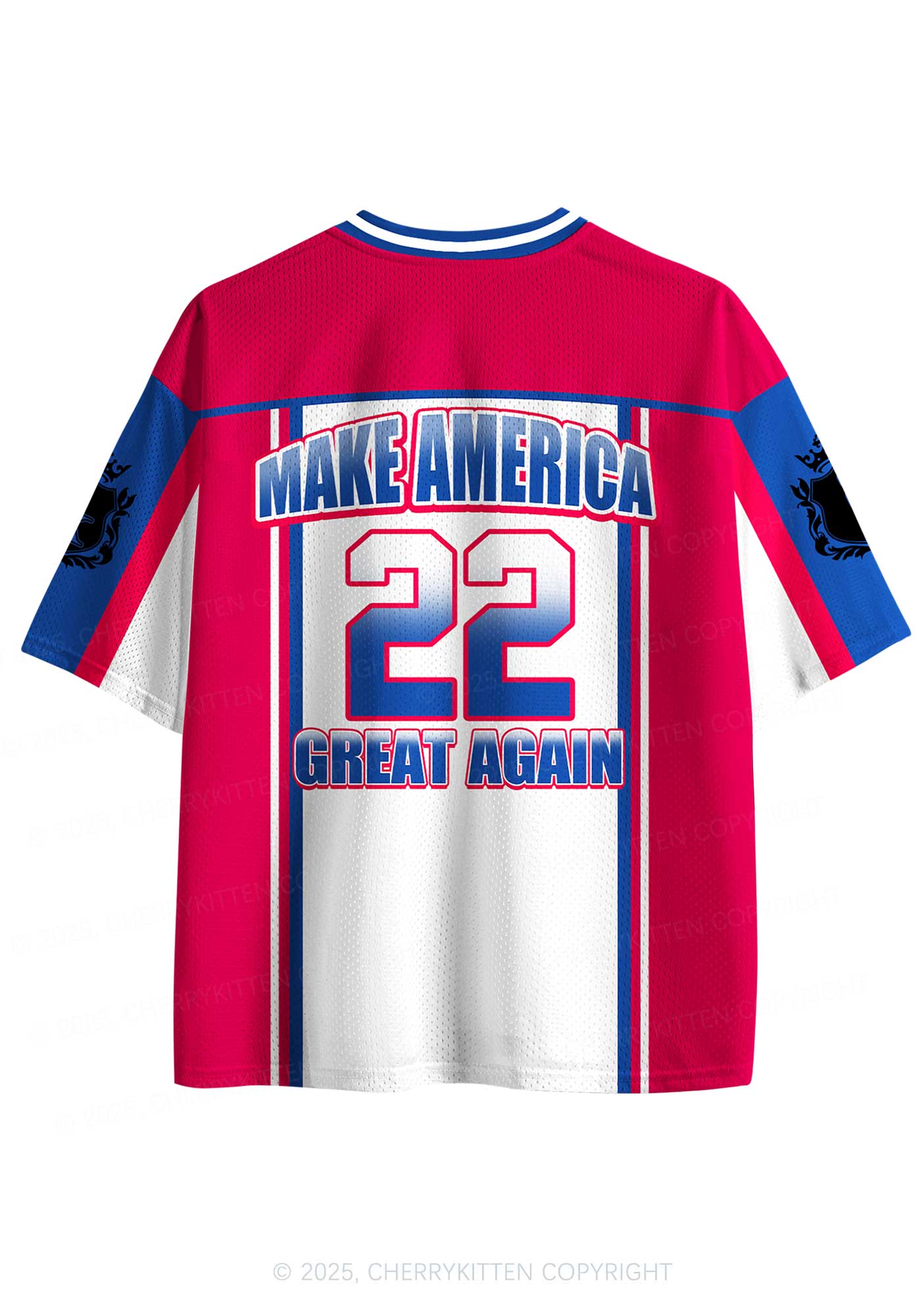 Custom Red Make America Great Again Y2K Sport Jersey Shirts Cherrykitten