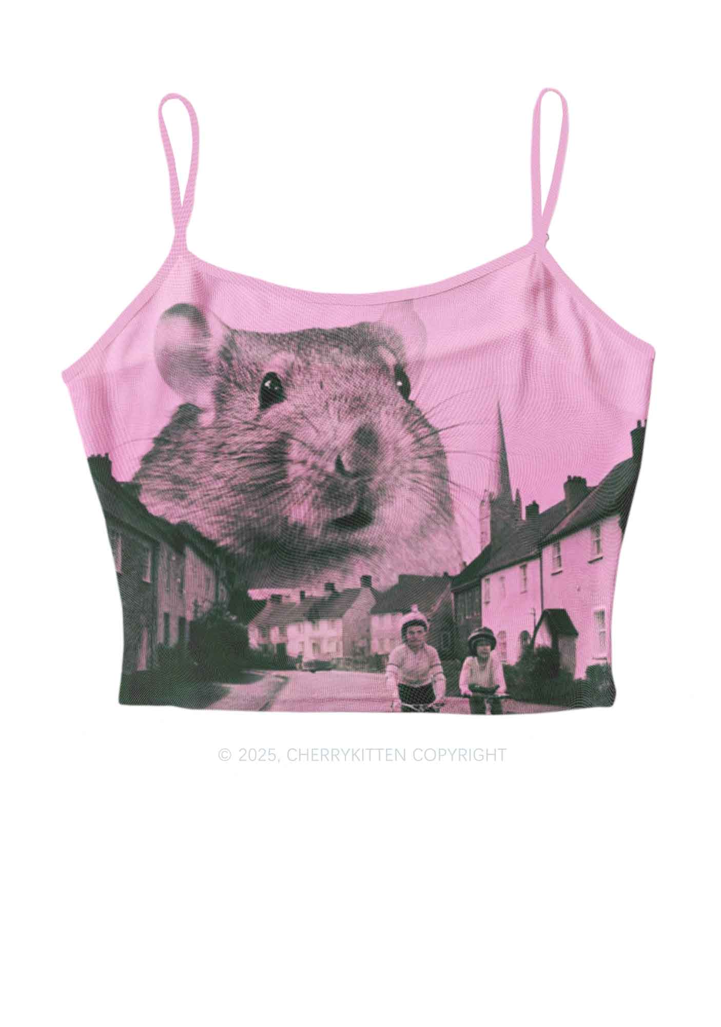 Rat Street Y2K Mesh Cami Tank Cherrykitten