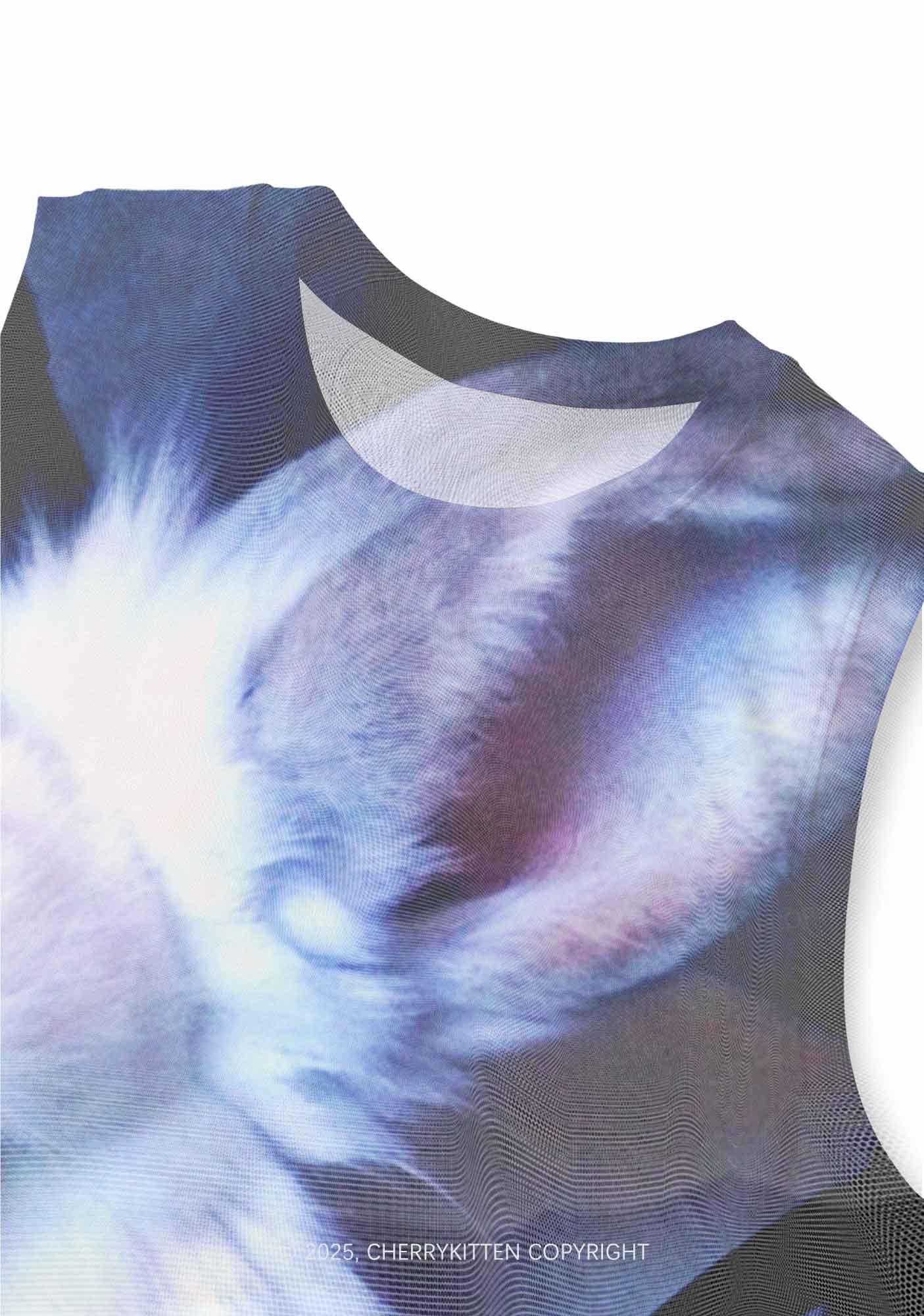 Bunny Doctor Y2K Mesh Muscle Tank Cherrykitten