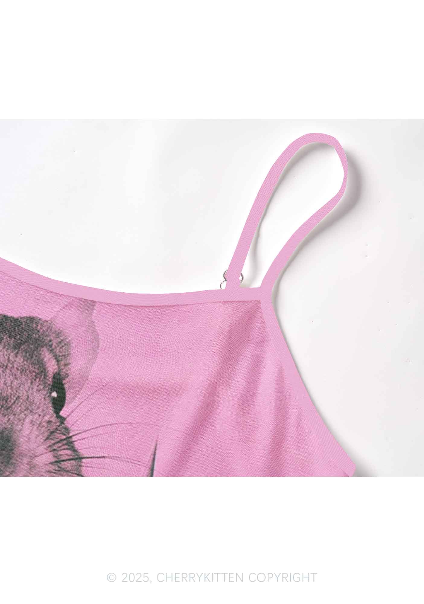 Rat Street Y2K Mesh Cami Tank Cherrykitten