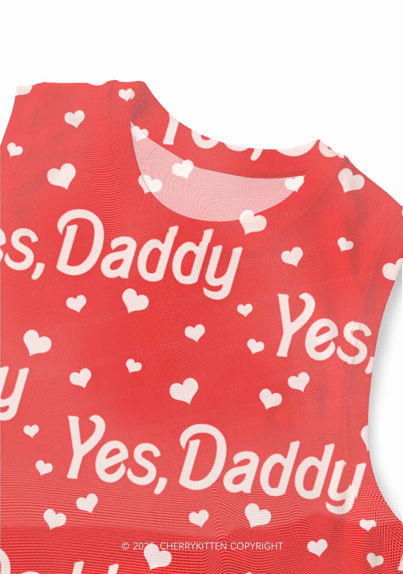 Yes Daddy Y2K Mesh Muscle Tank Cherrykitten