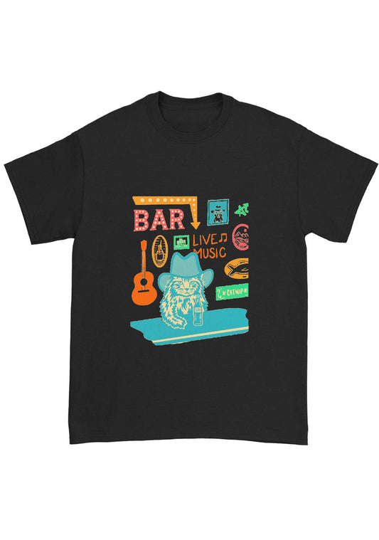 Bar Live Music Catnip Soda Chunky Shirt