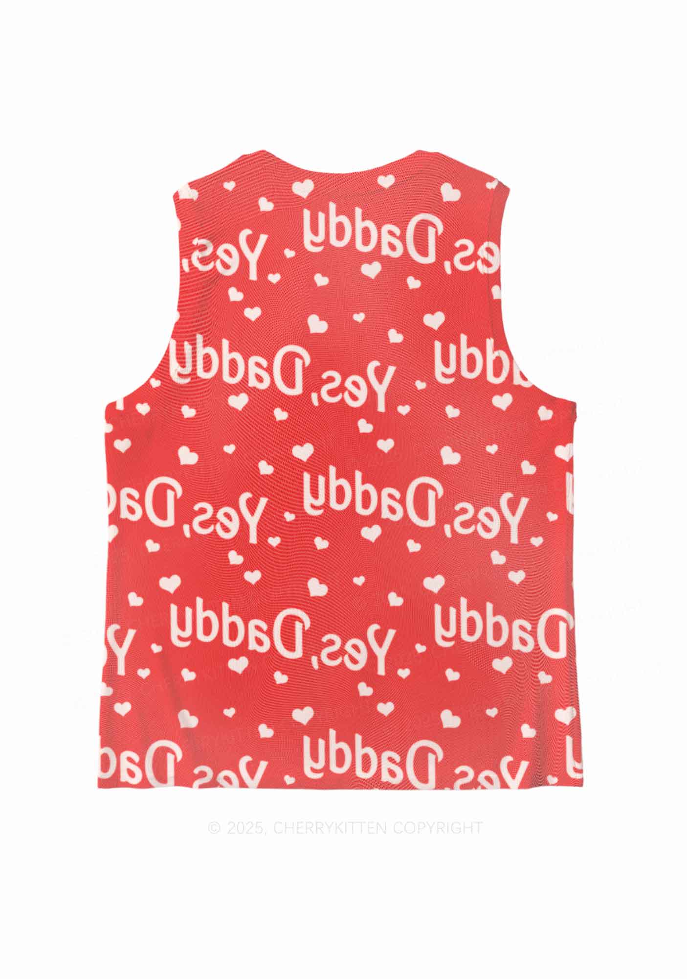 Yes Daddy Y2K Mesh Muscle Tank Cherrykitten