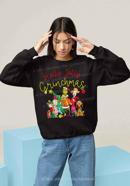 Holly Jolly Christmas Y2K Sweatshirt Cherrykitten