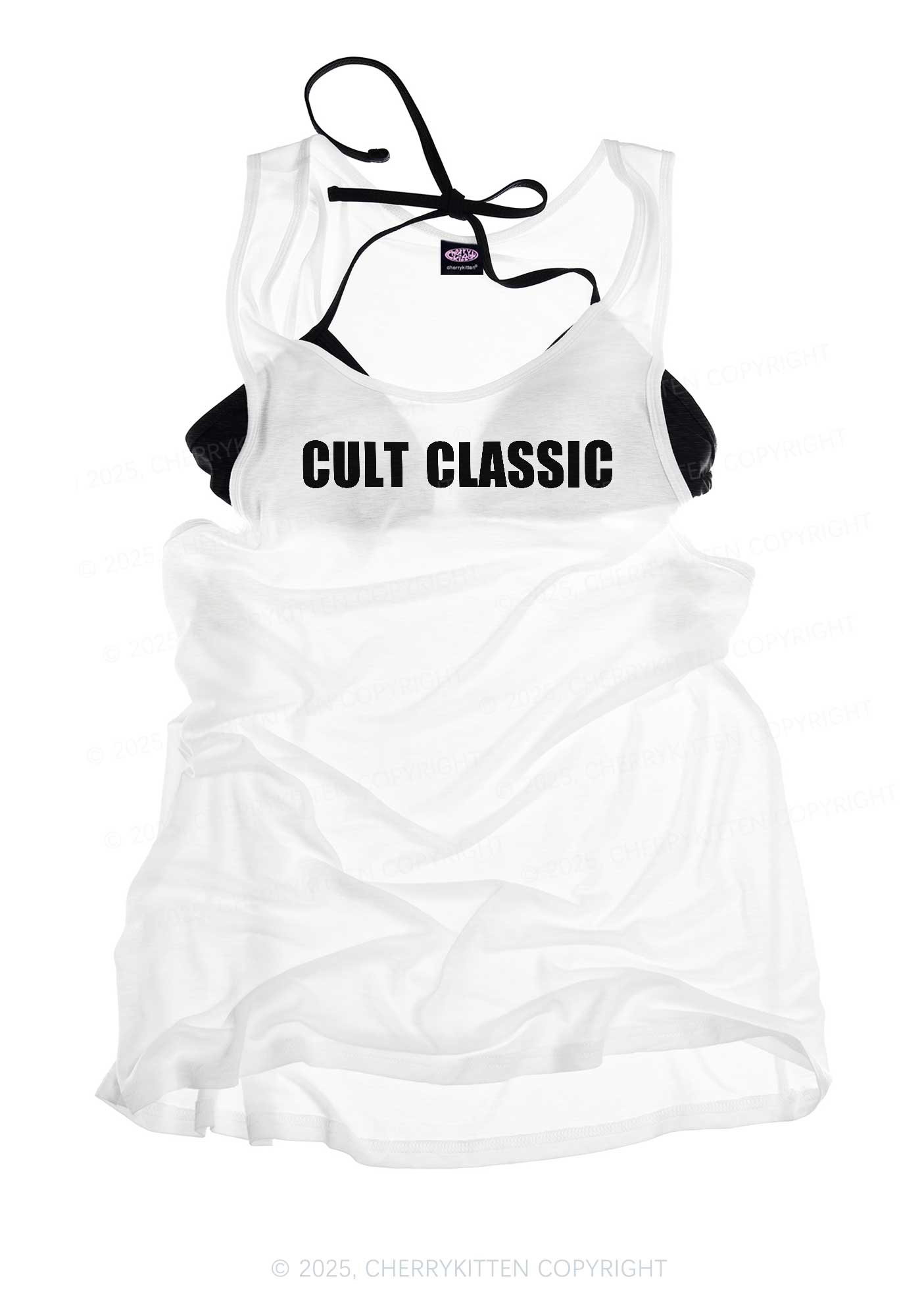 Cult Classic Y2K Sheer Boyfriend Tank Cherrykitten
