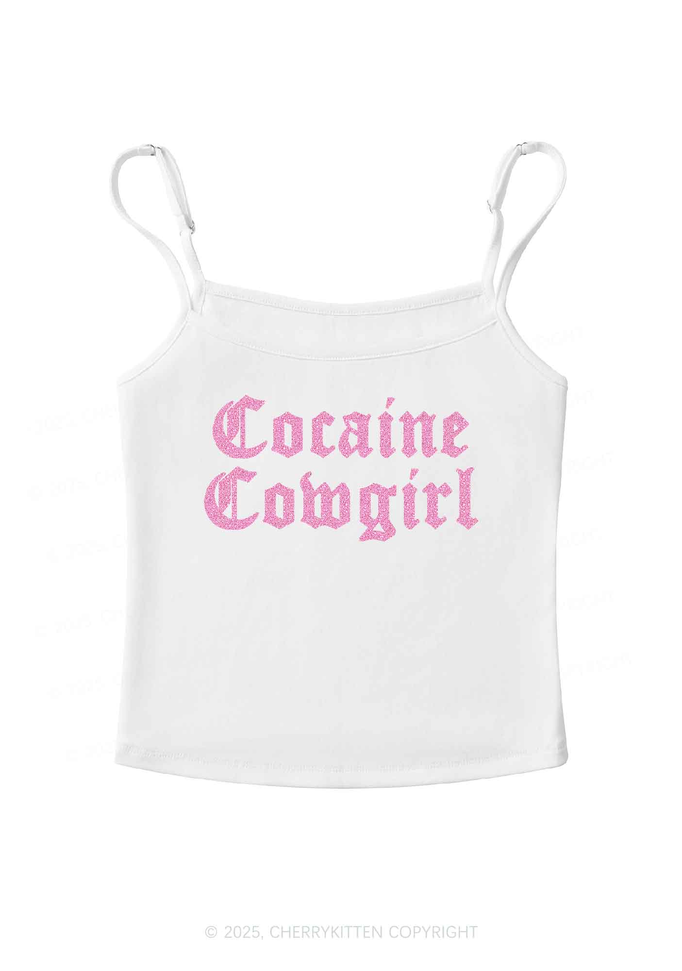 Glitter Cola Cowgirl Y2K Spaghetti Strap Cami Cherrykitten