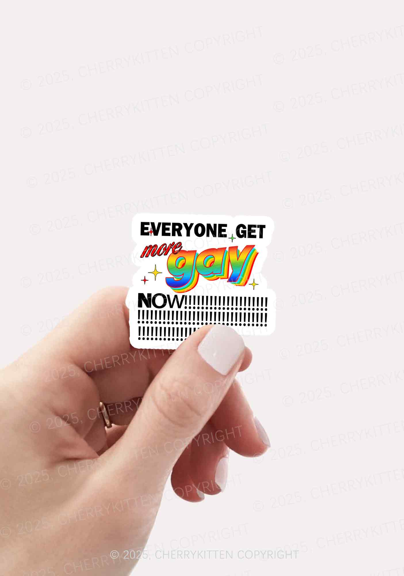 Get More Gay Pride 1Pc Y2K Sticker Cherrykitten