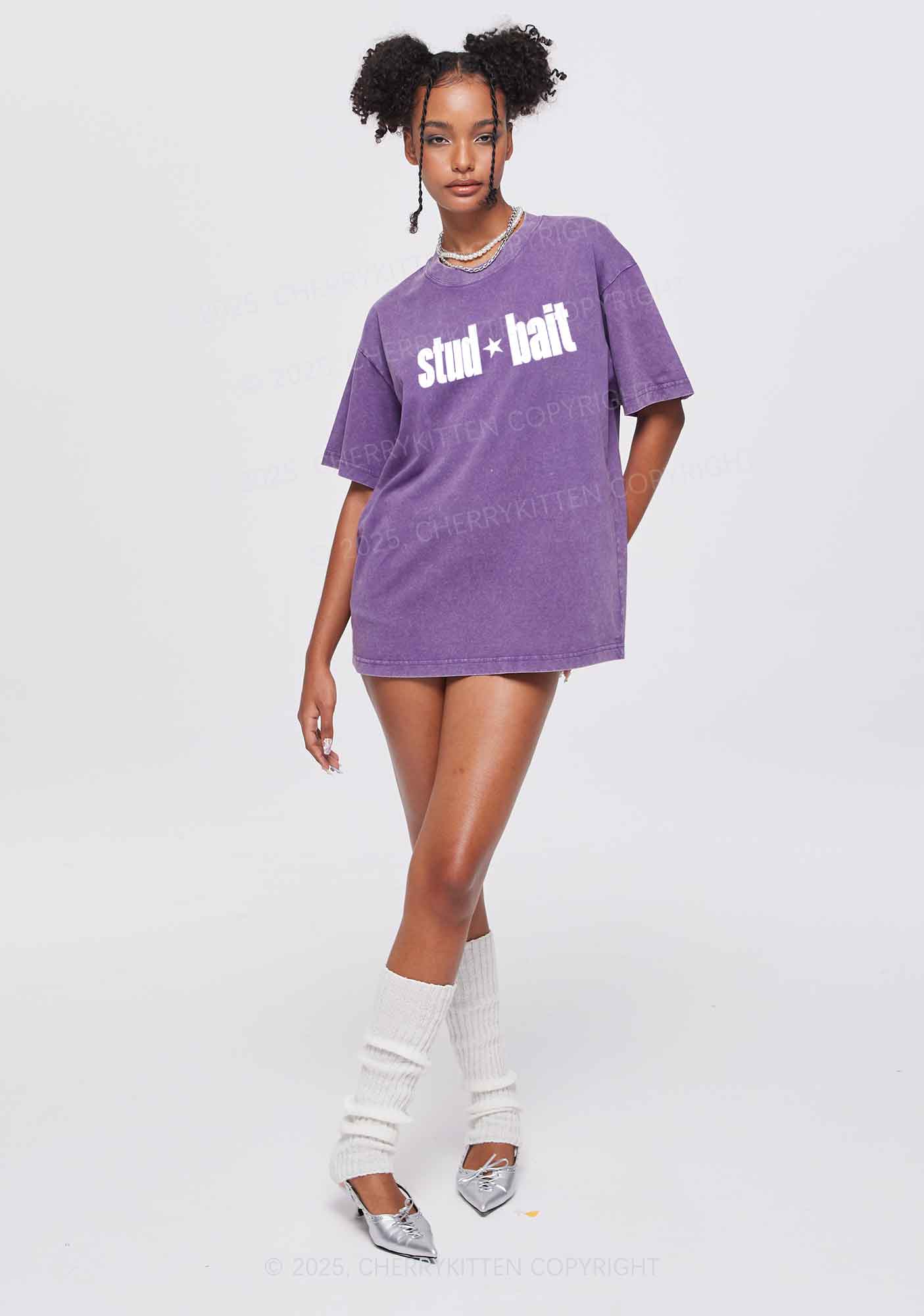Stud Bait Pride Y2K Shirts Washed Tee Cherrykitten