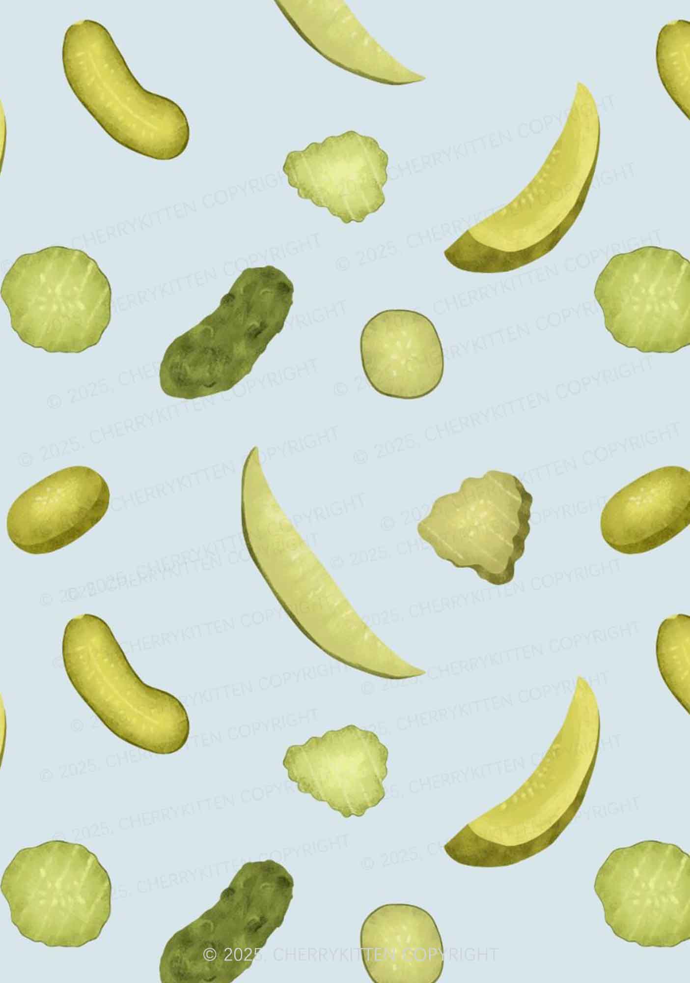 Dill Pickle Y2K Print Bikini Set Cherrykitten