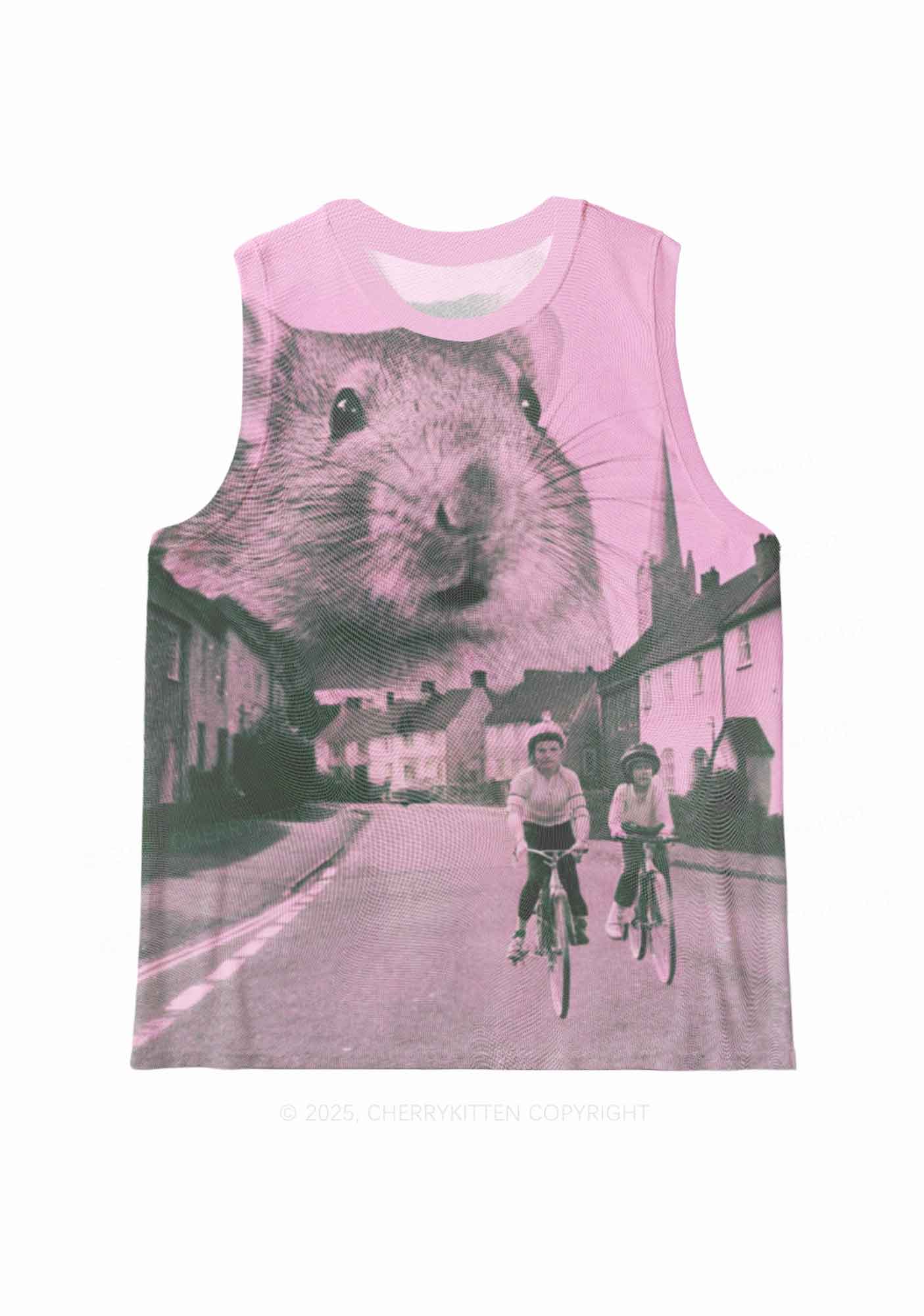 Rat Street Y2K Mesh Muscle Tank Cherrykitten