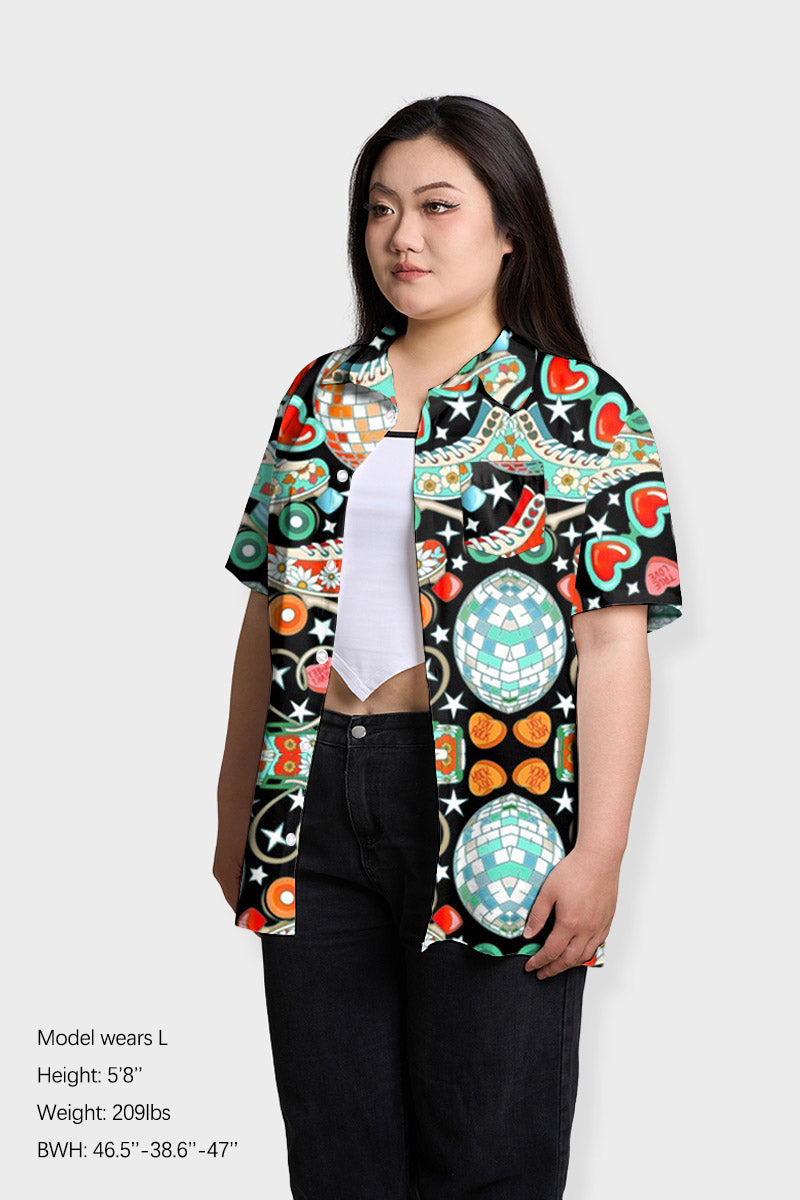 Dazzling Disco Dream Print Shirts