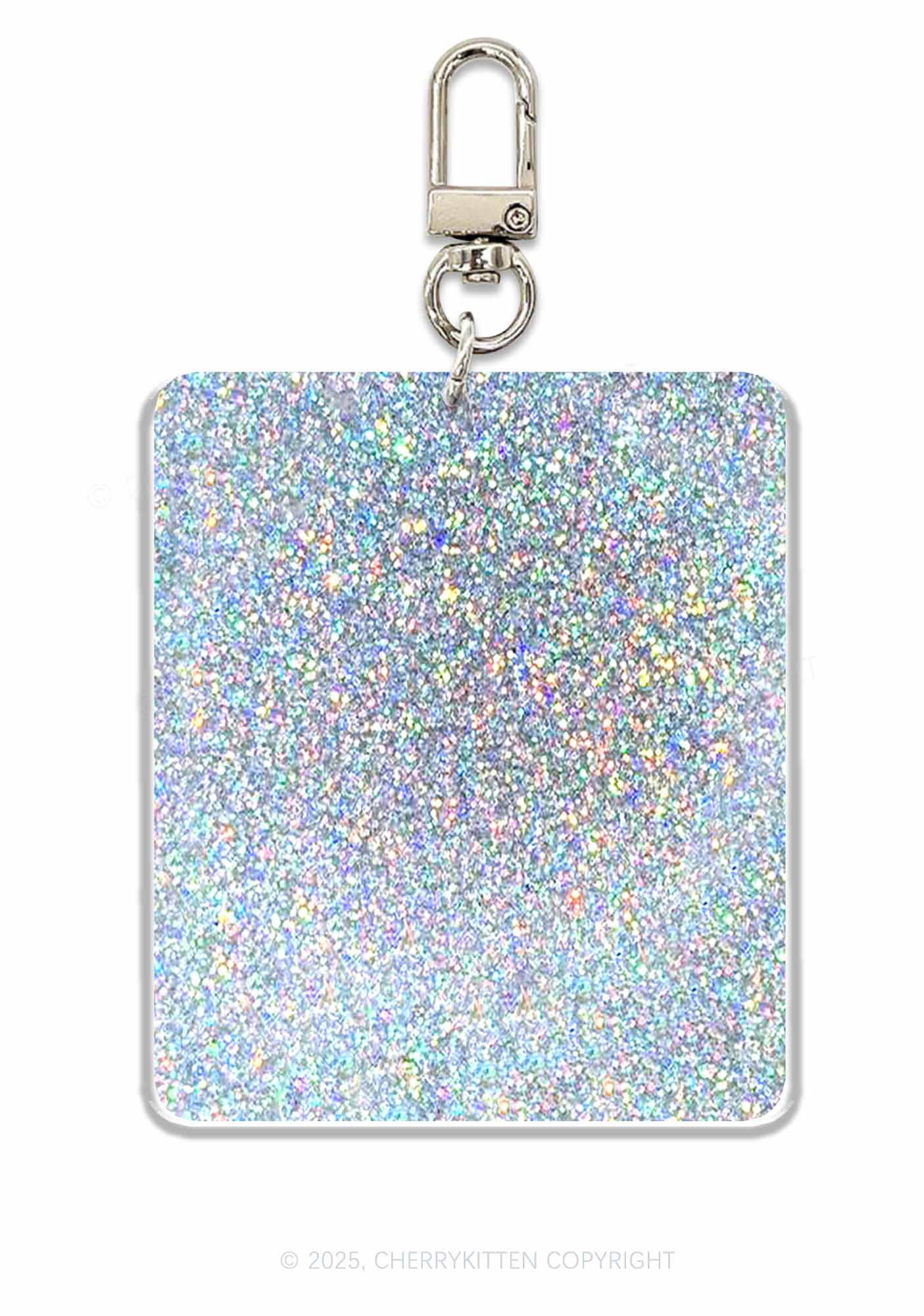 Pretty Tired Of This BS 1Pc Y2K Glitter Keychain Cherrykitten