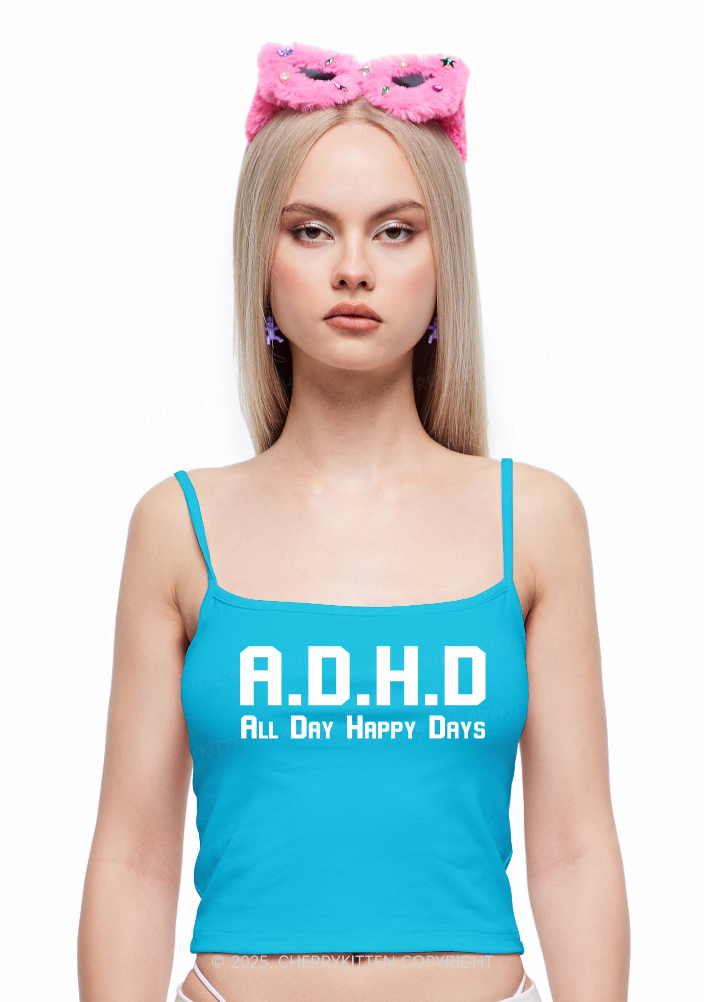 All Day Happy Days Y2K Spaghetti Strap Cami Cherrykitten
