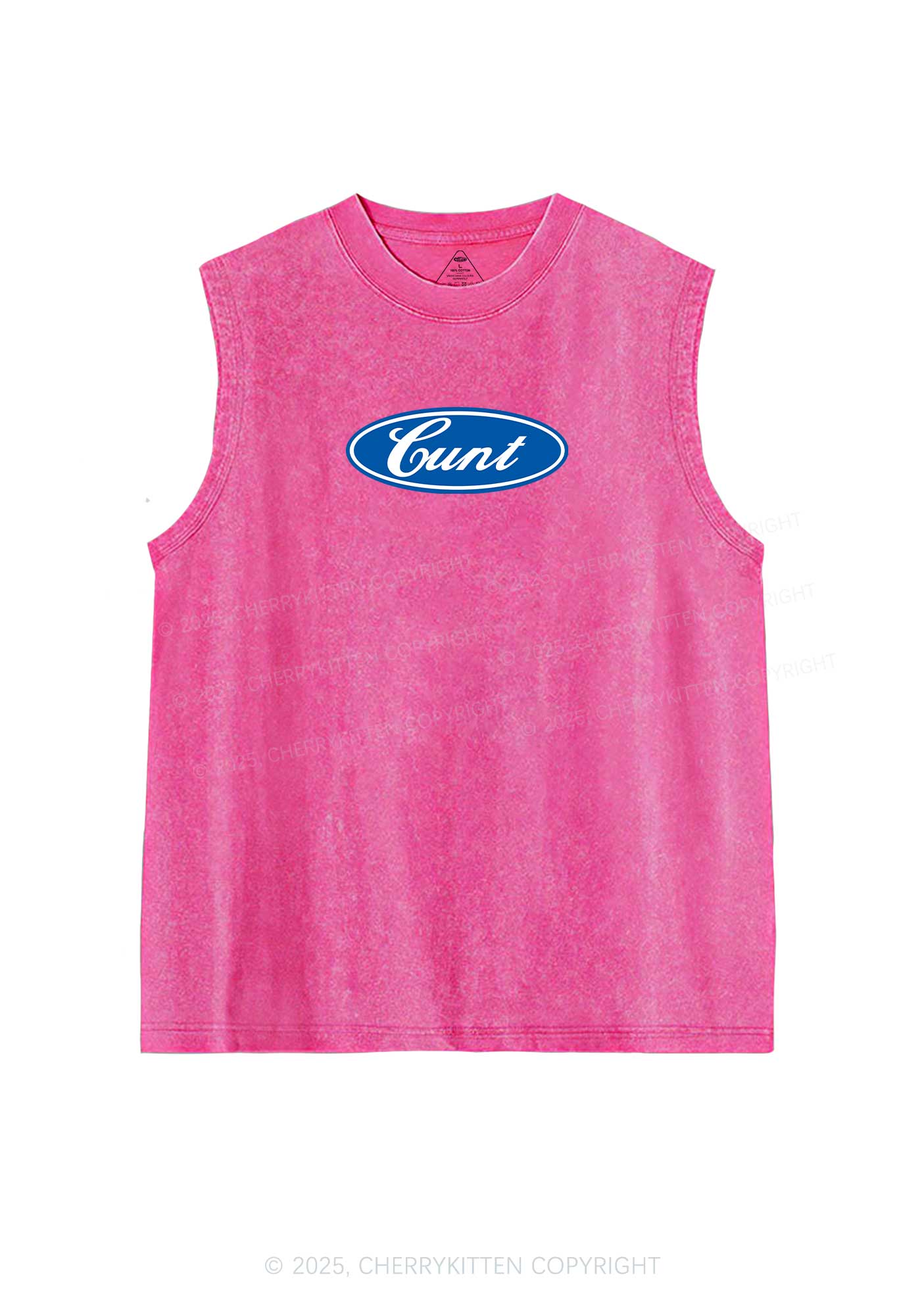 Oval Cxxt Y2K Washed Muscle Tank Cherrykitten