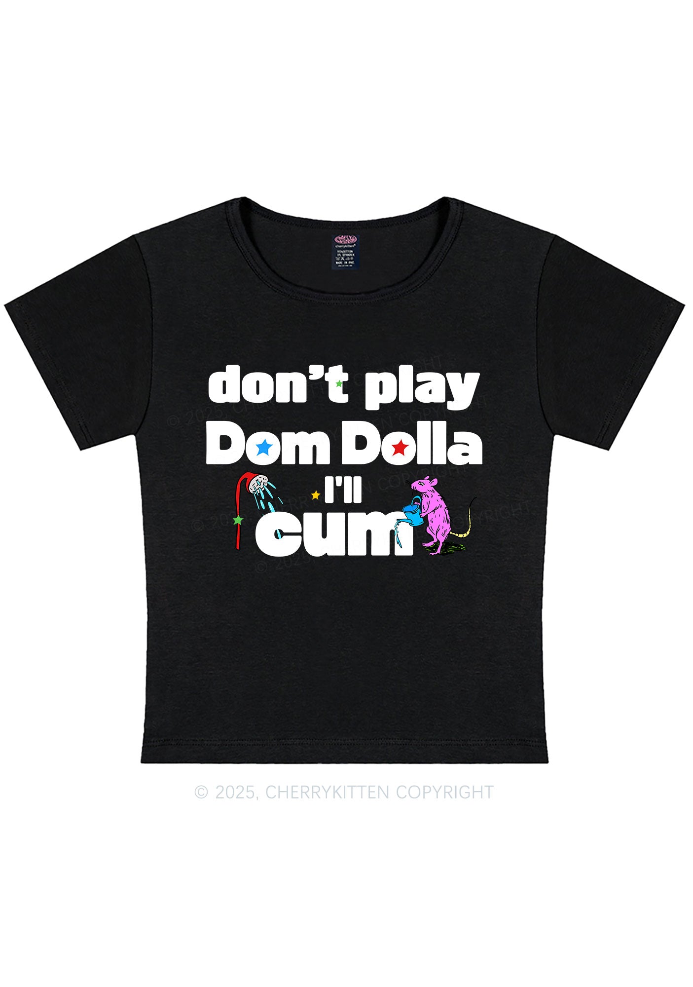 Do Not Play Dom Y2K Baby Tee Cherrykitten