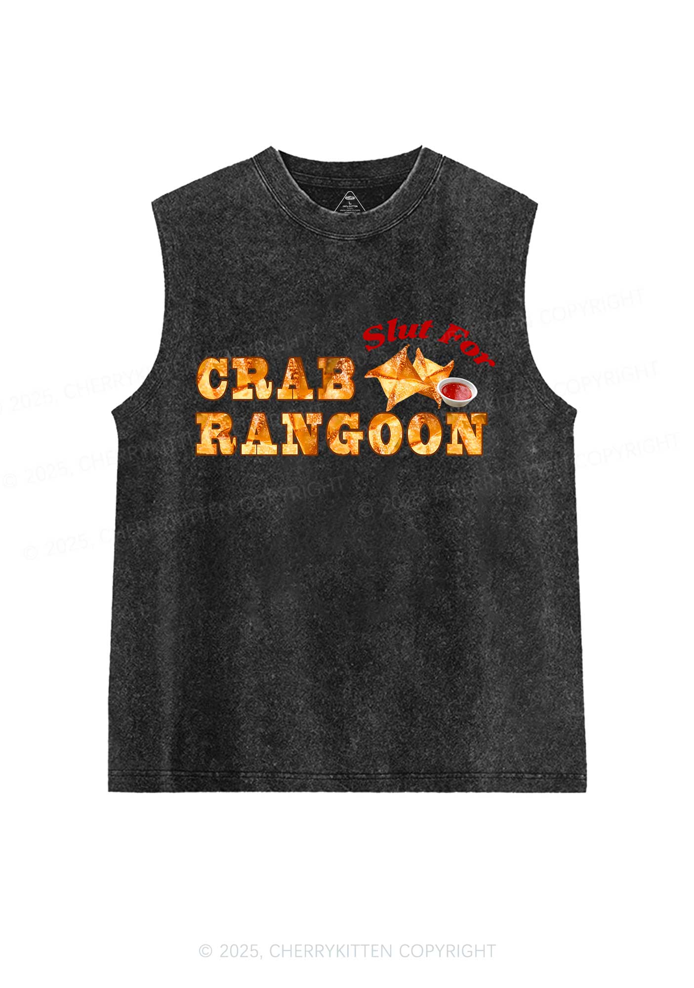 Slxt For Carb Rangoon Y2K Washed Muscle Tank Cherrykitten