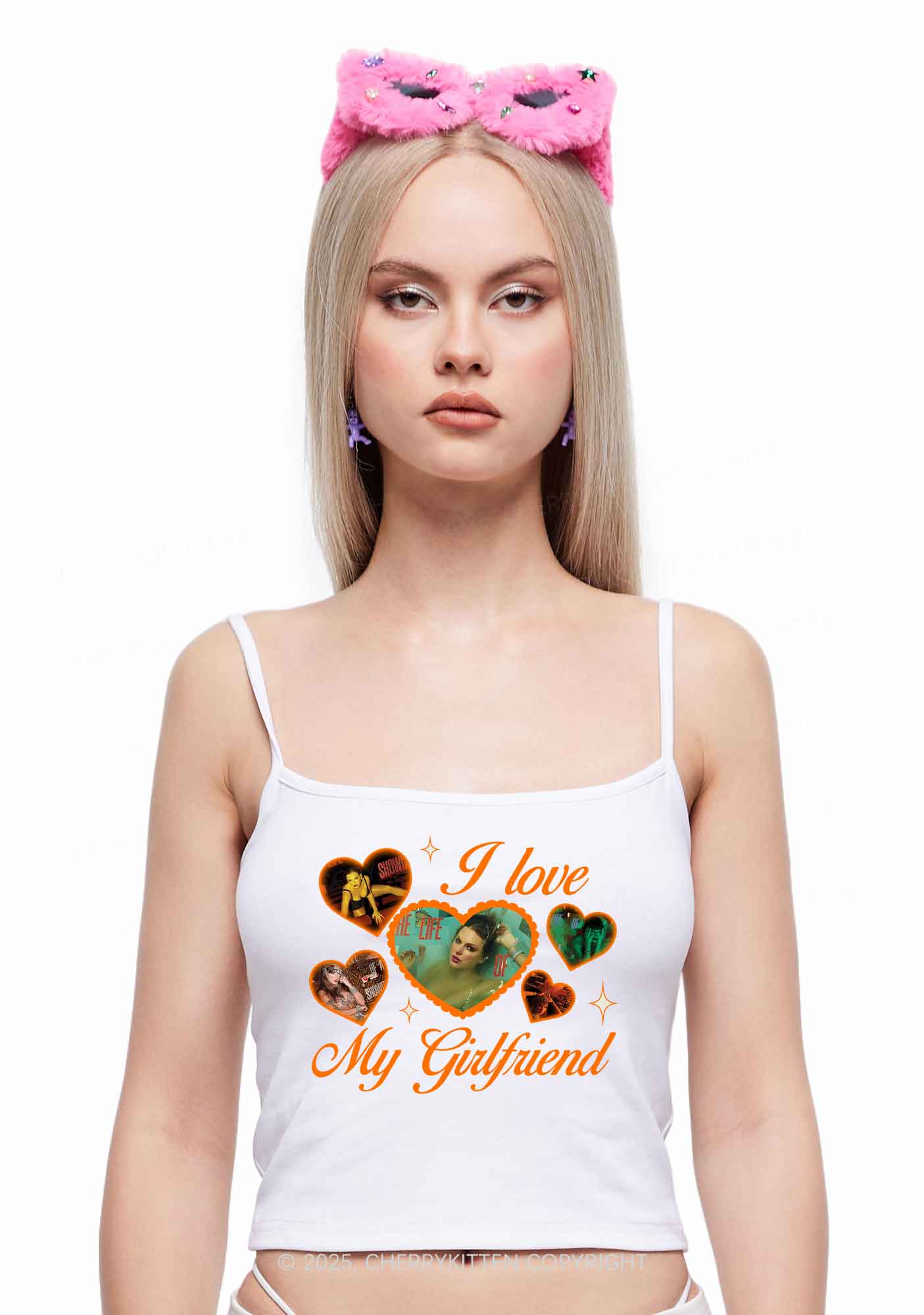Love Grilfriend TS Y2K Spaghetti Strap Cami Cherrykitten