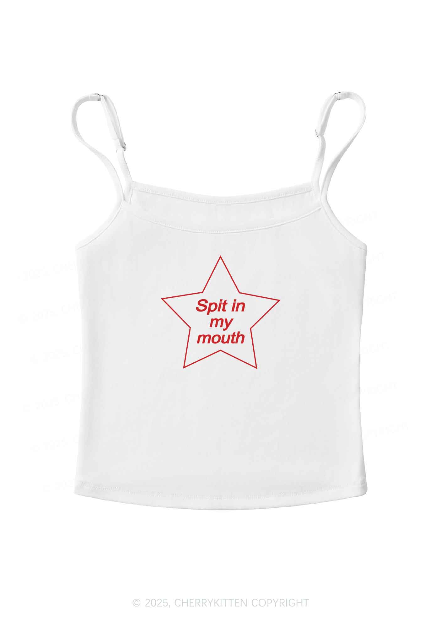 Spit In My Mouth Y2K Spaghetti Strap Cami Cherrykitten