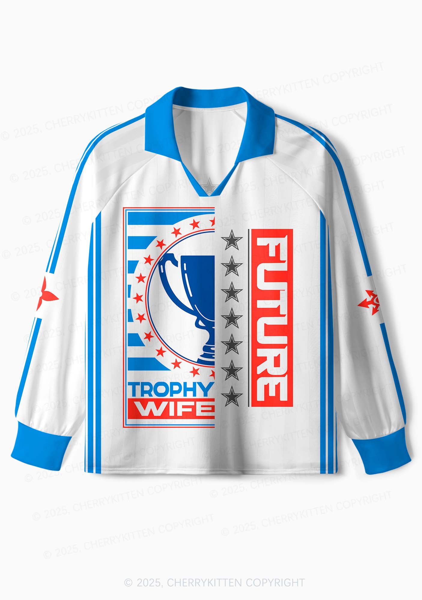 Custom Future Trophy Wife Y2K Sport Long Sleeve Jersey Shirts Cherrykitten