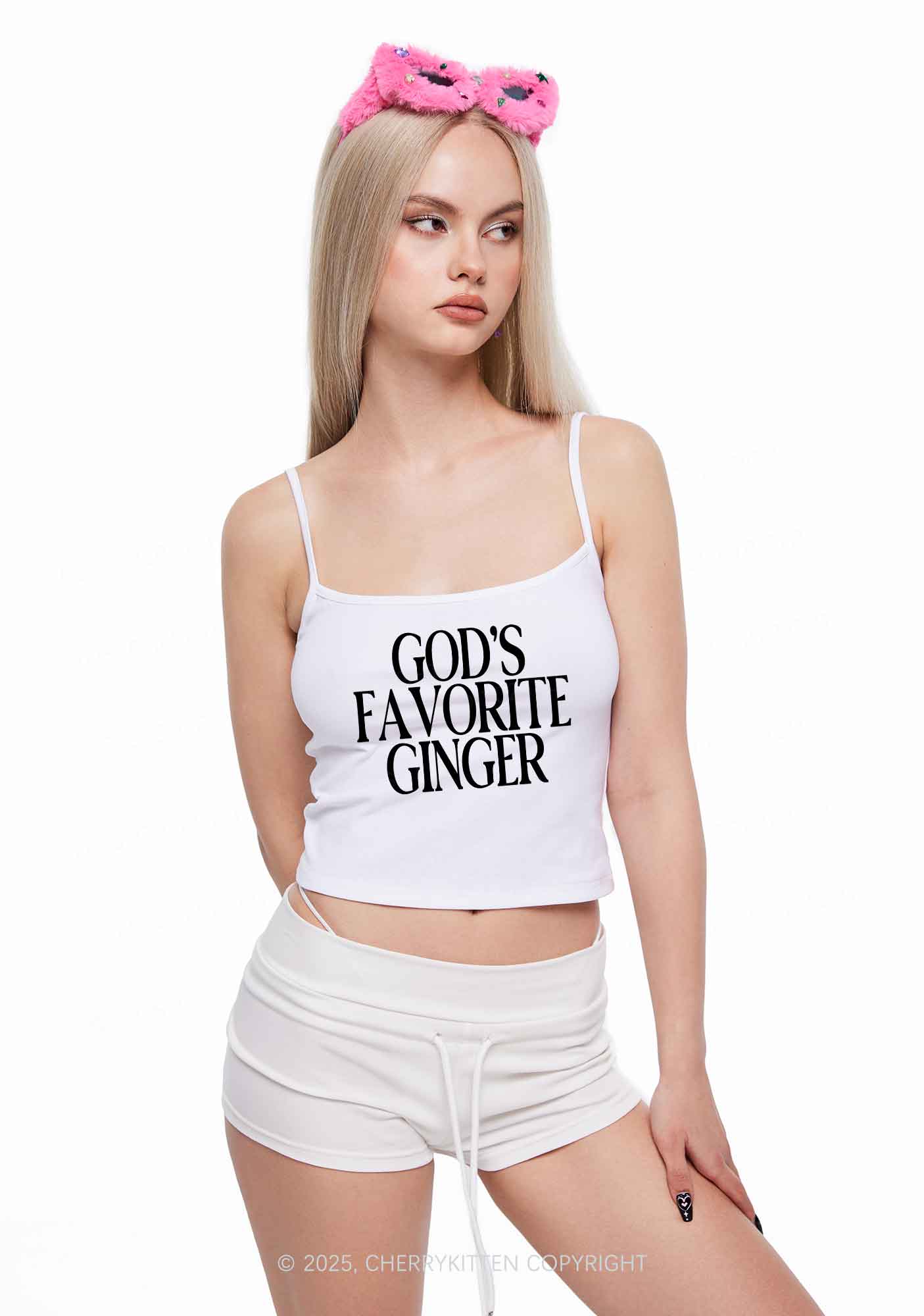 Gods Favorite Ginger Y2K Spaghetti Strap Cami Cherrykitten