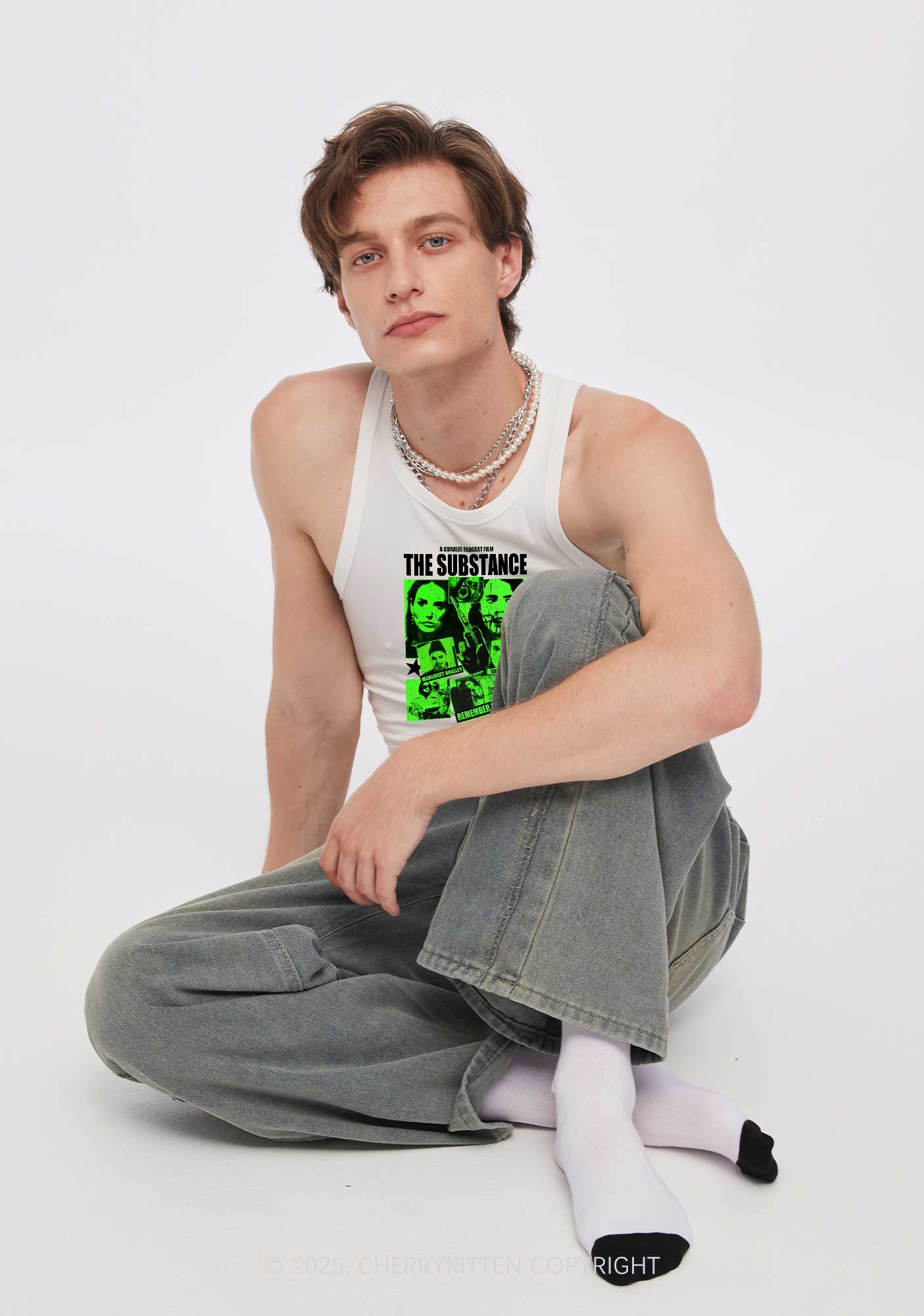 Halloween The Horror Movie Y2K Crop Tank Top Cherrykitten