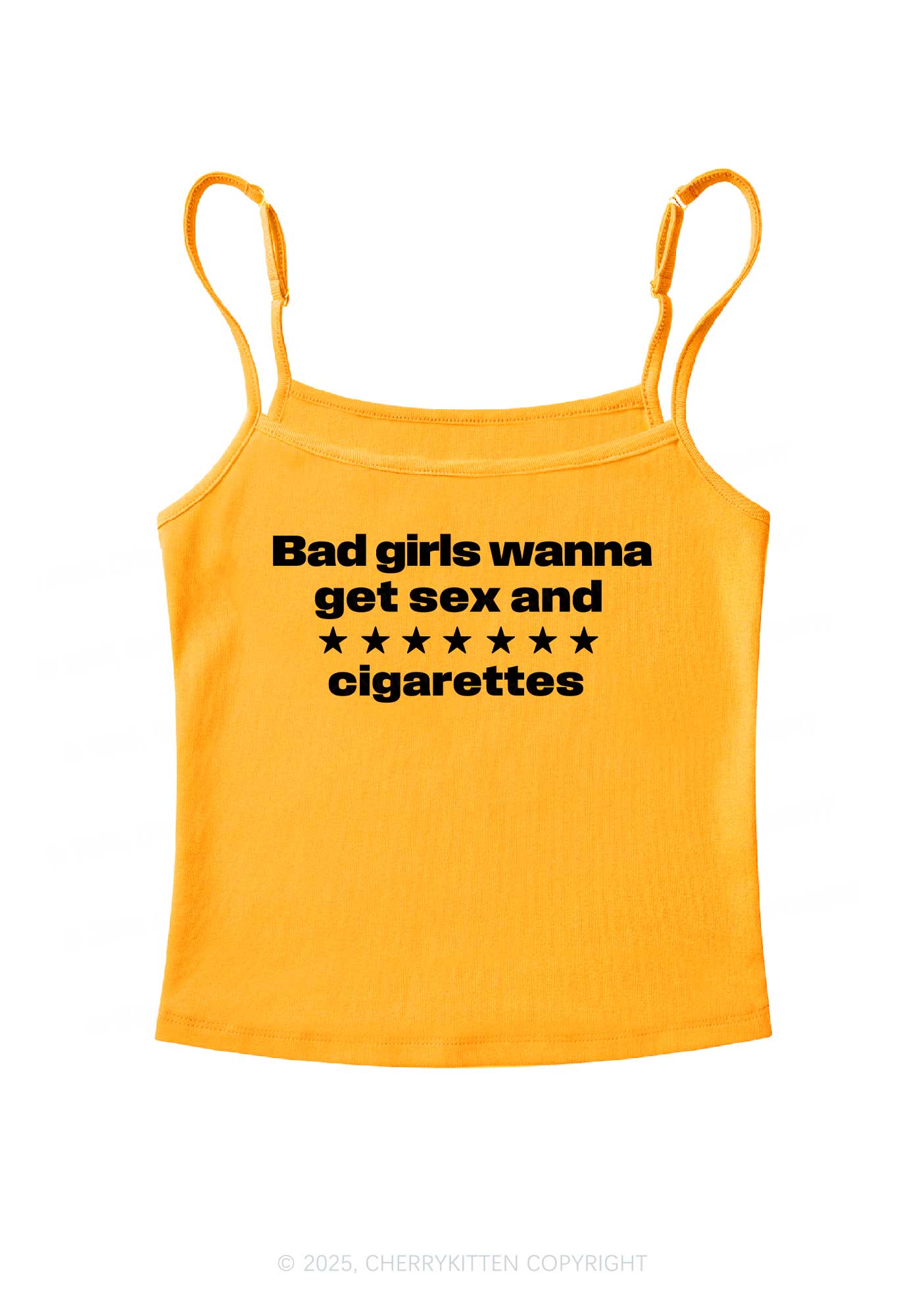Wanna Sxx Cigarettes Y2K Spaghetti Strap Cami Cherrykitten