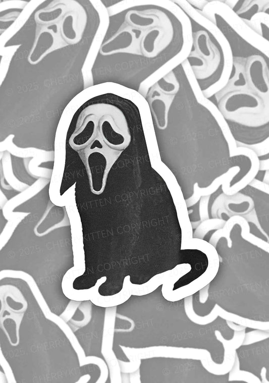 Halloween Ghostcat Y2K Sticker Cherrykitten