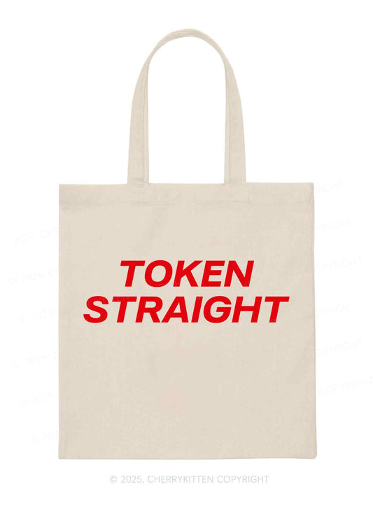 Token Straight Pride Y2K Canvas Tote Bag Cherrykitten