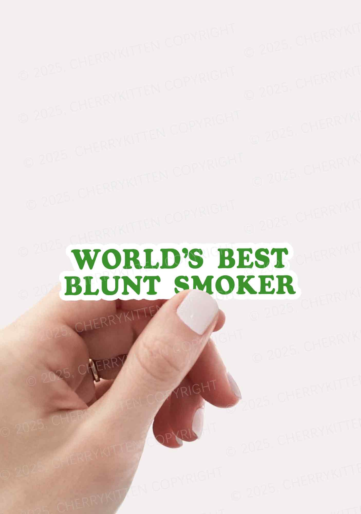 Best Blunt Smoker 1Pc Y2K Sticker Cherrykitten