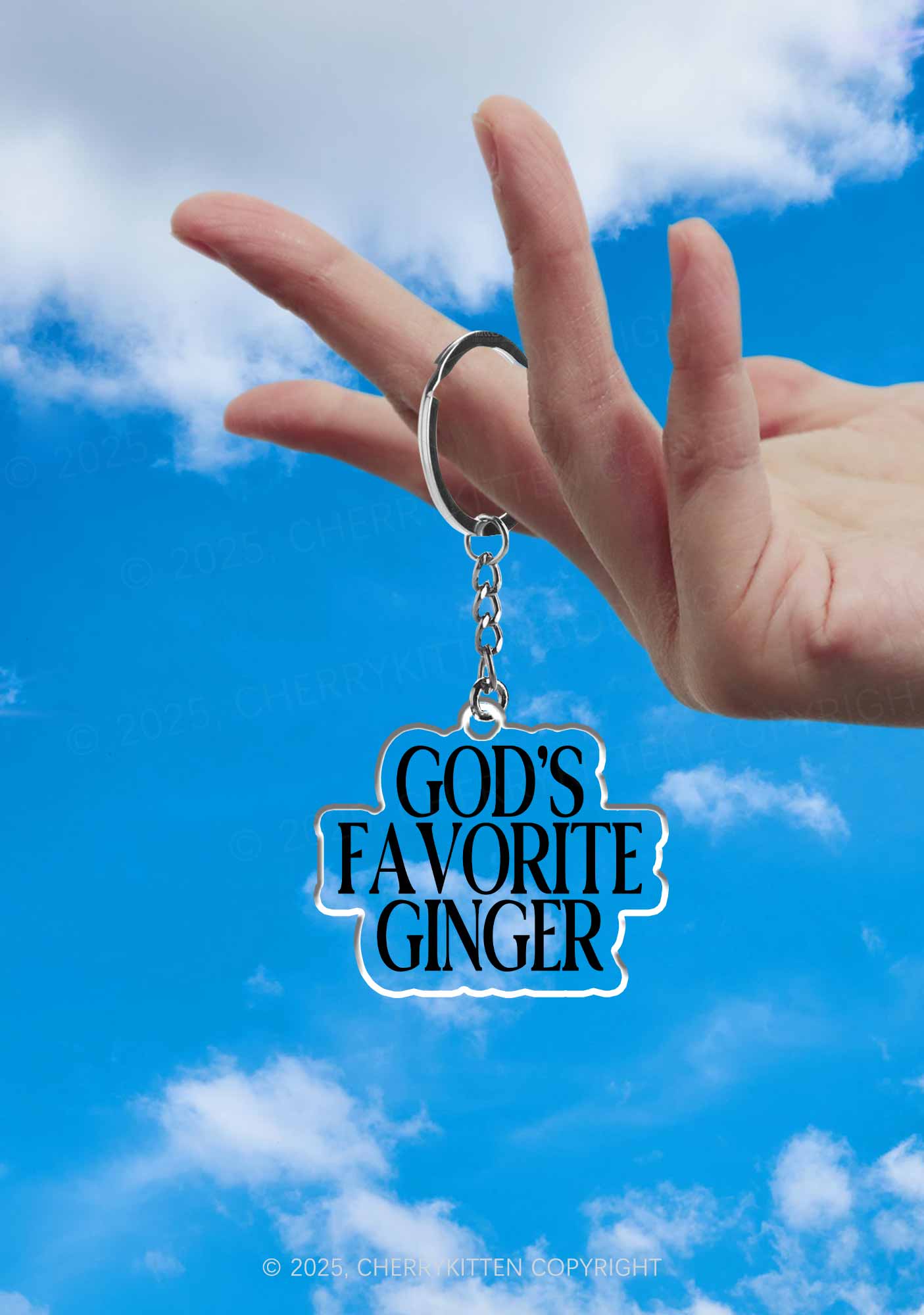 Gods Favorite Ginger 1Pc Y2K Keychain Cherrykitten