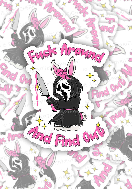 Halloween Fxxk Around Find Out Y2K Sticker Cherrykitten