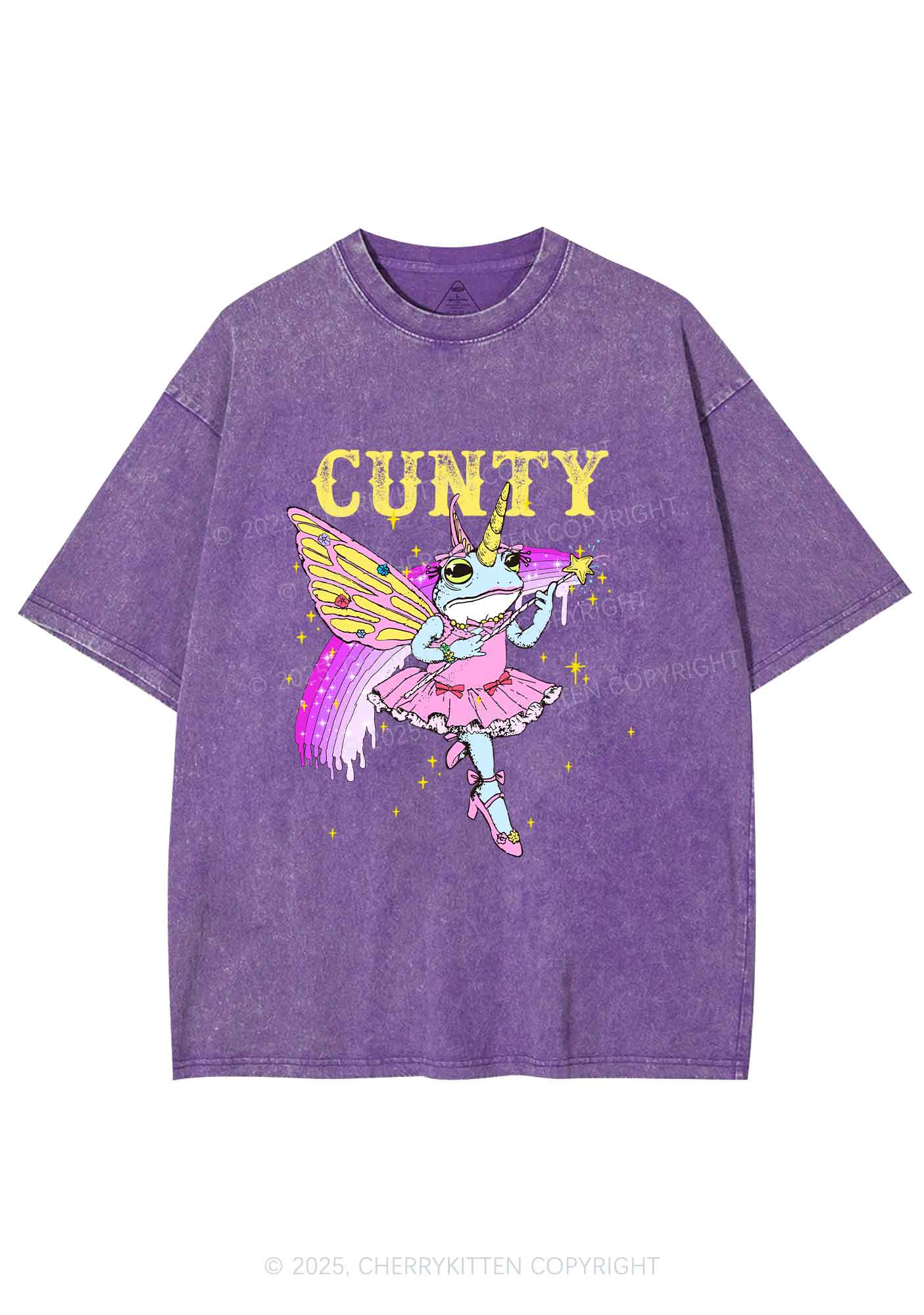 Cxxty Fairy Frog Y2K Shirts Washed Tee Cherrykitten
