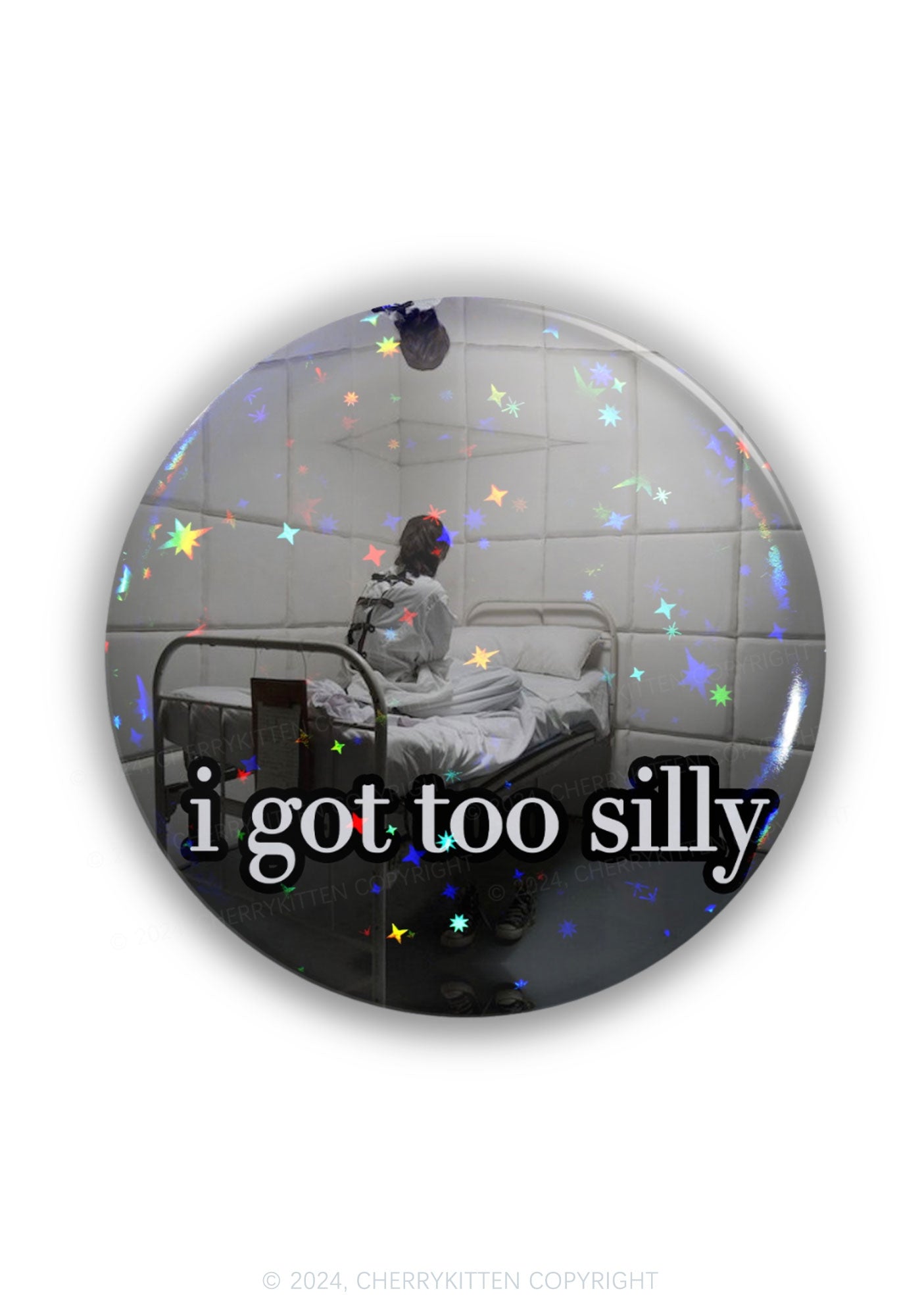 I Got Too Silly 1Pc Y2K Pin Badge Cherrykitten