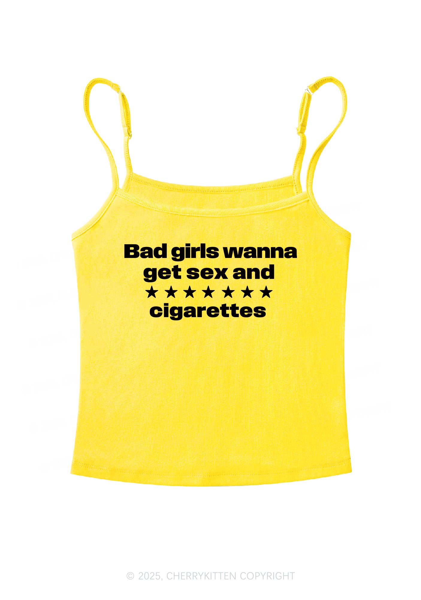 Wanna Sxx Cigarettes Y2K Spaghetti Strap Cami Cherrykitten
