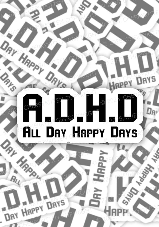 All Day Happy Days 1Pc Y2K Sticker Cherrykitten