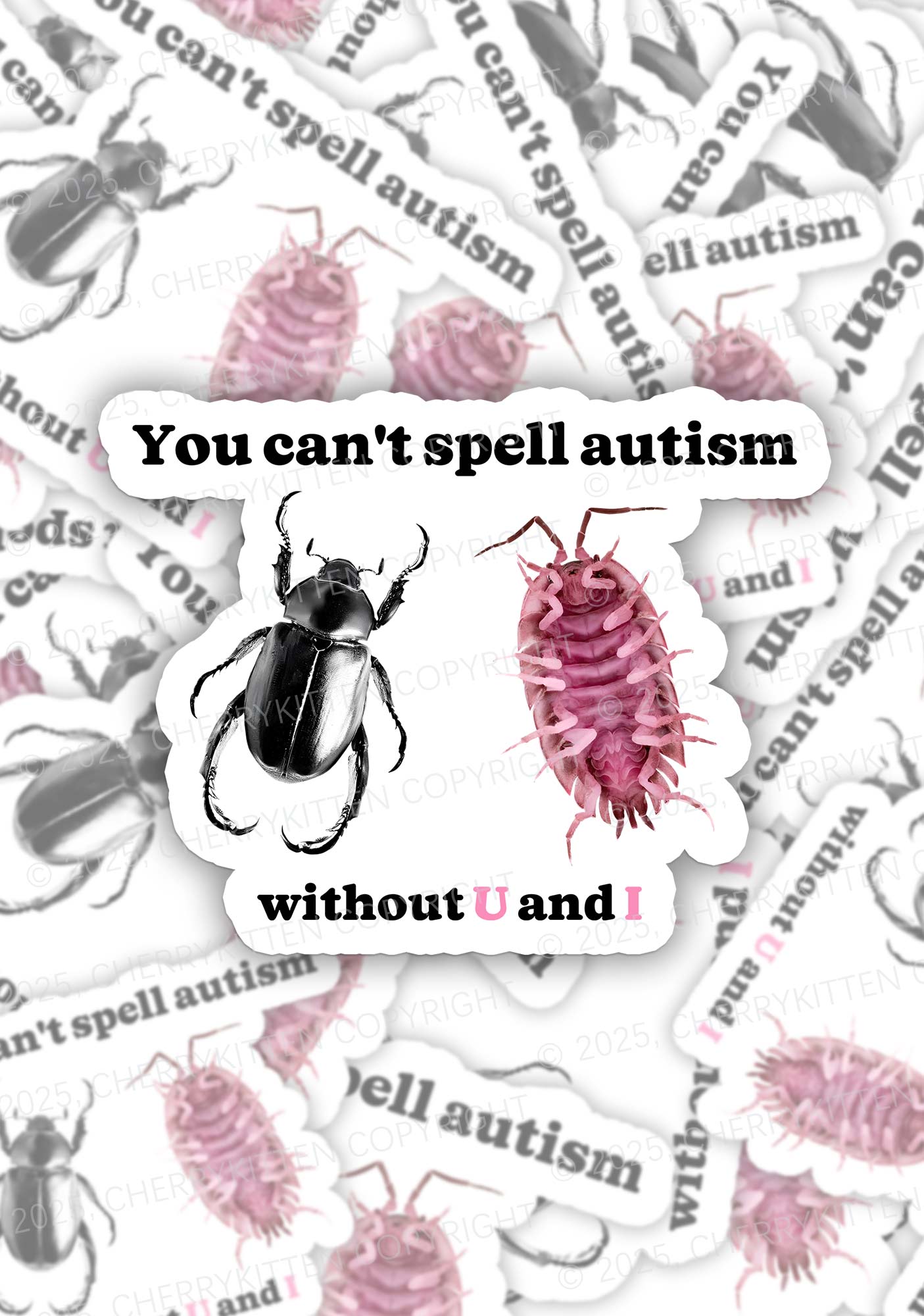 Autism Insect 1Pc Y2K Sticker Cherrykitten