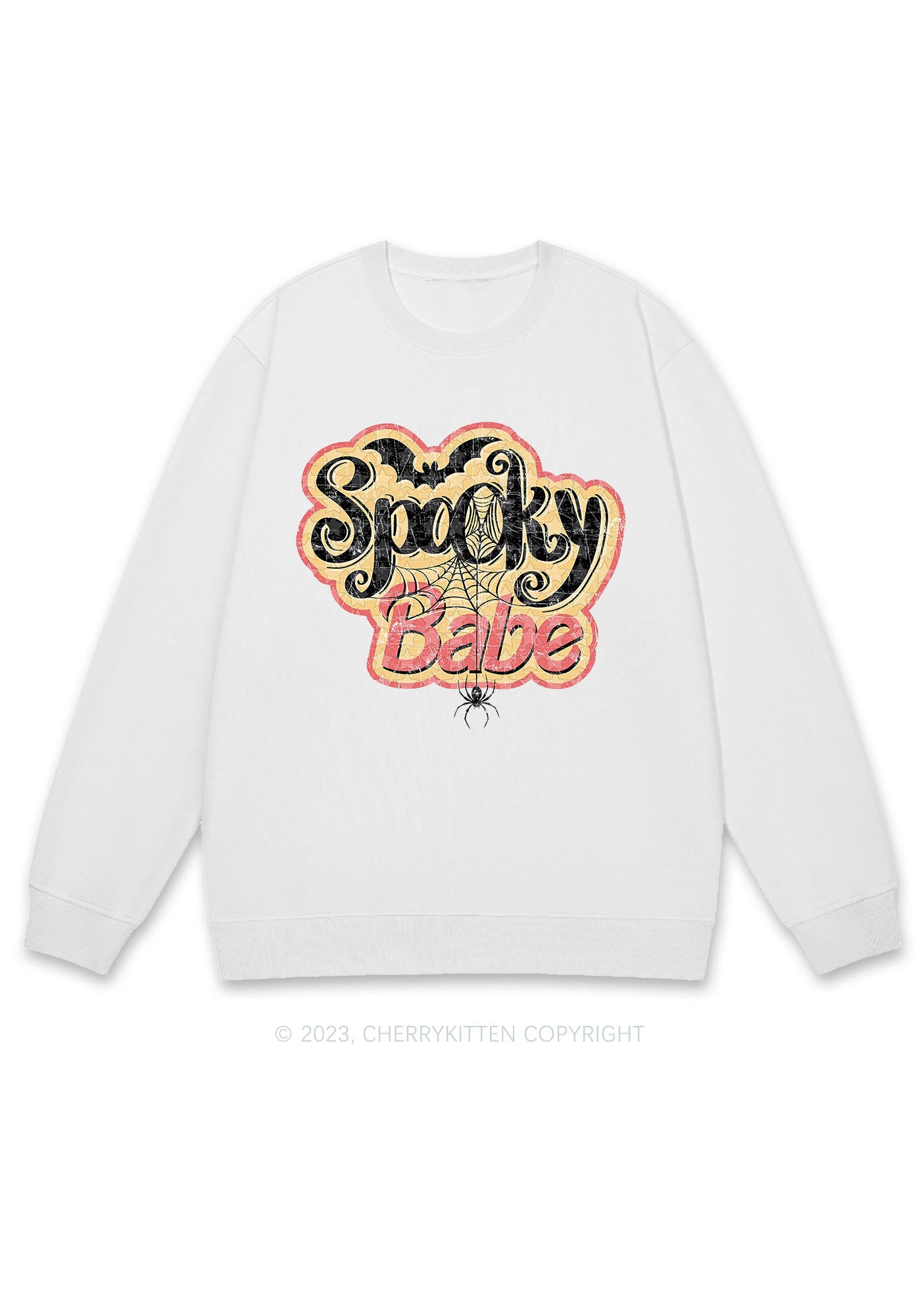 Spooky Babe Halloween Y2K Sweatshirt Cherrykitten