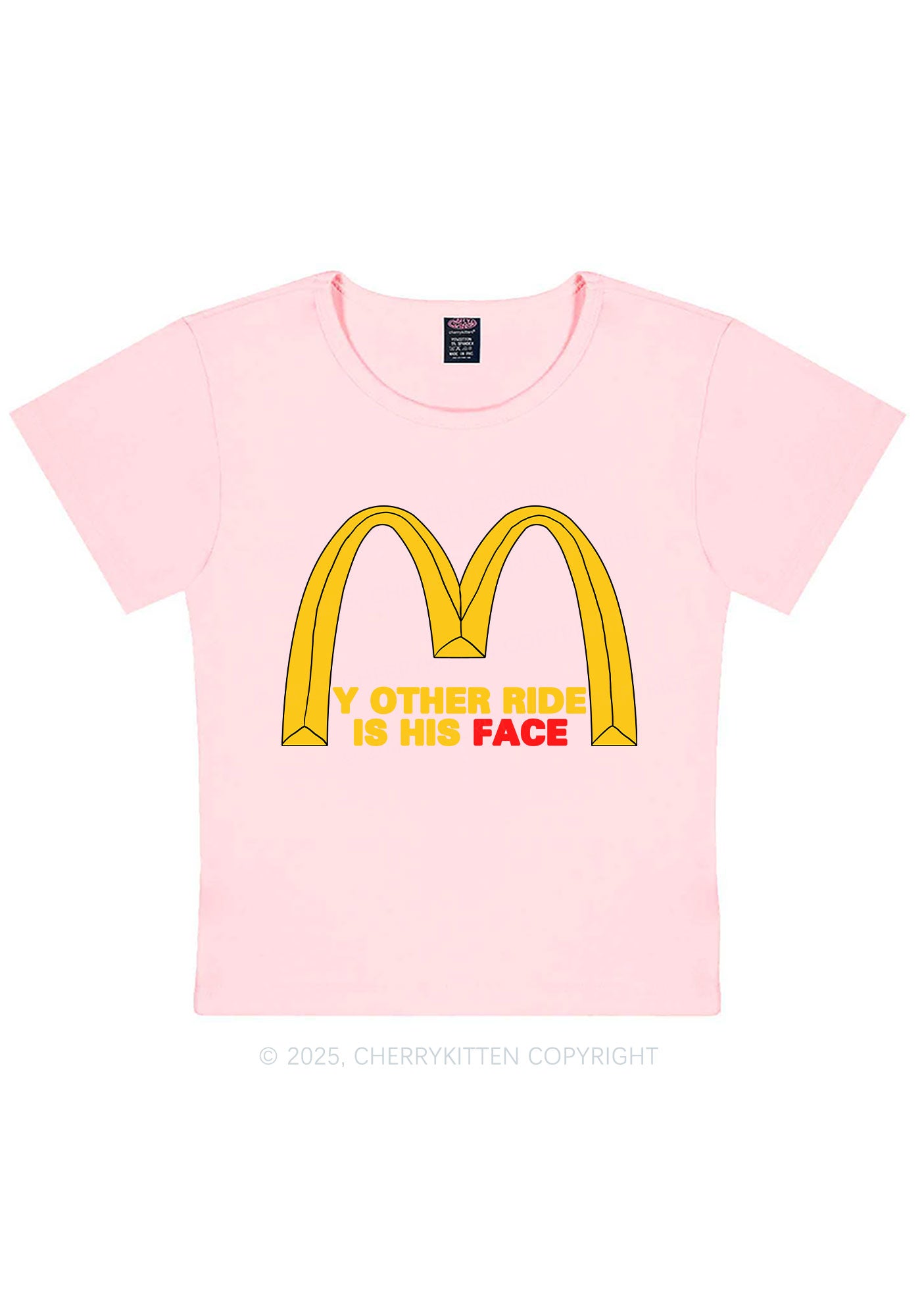 Ride His Face Y2K Baby Tee Cherrykitten