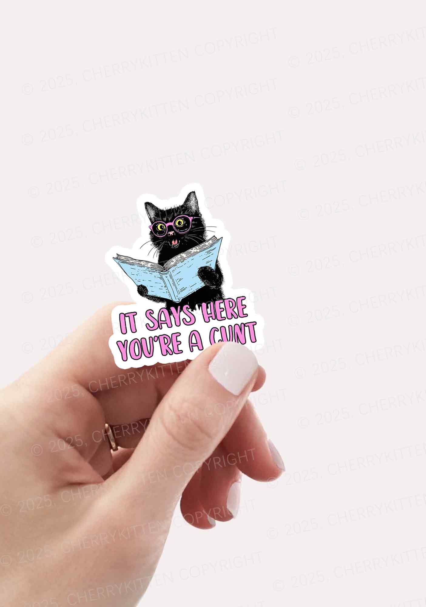 You Are A Cxxt Y2K Sticker Cherrykitten