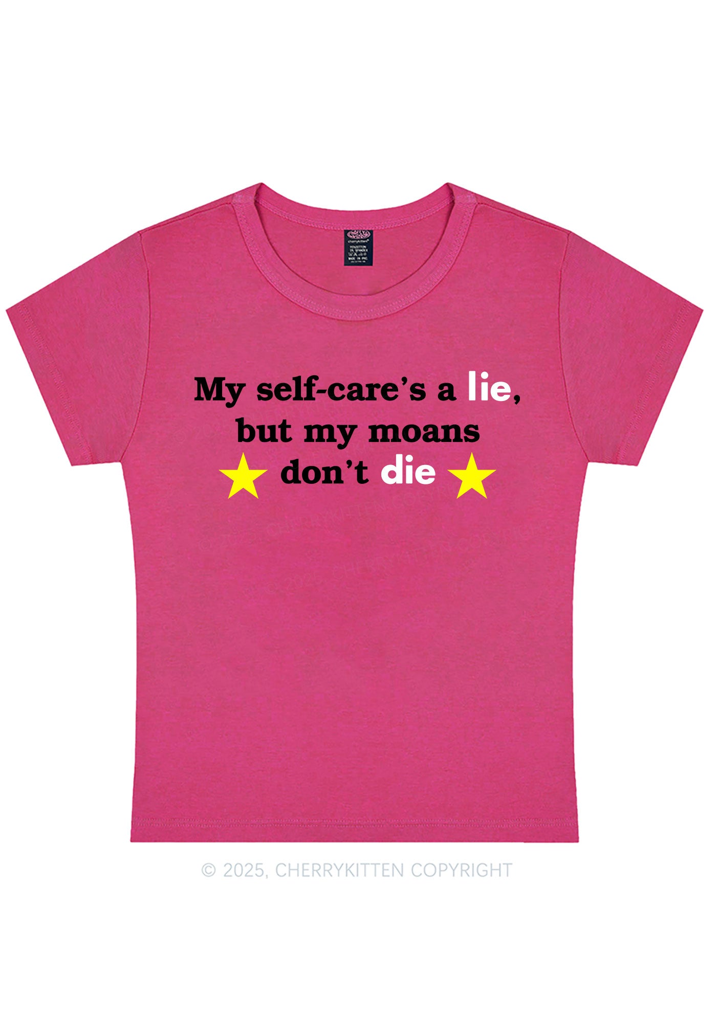 My Moans Dont Die Y2K Baby Tee Cherrykitten