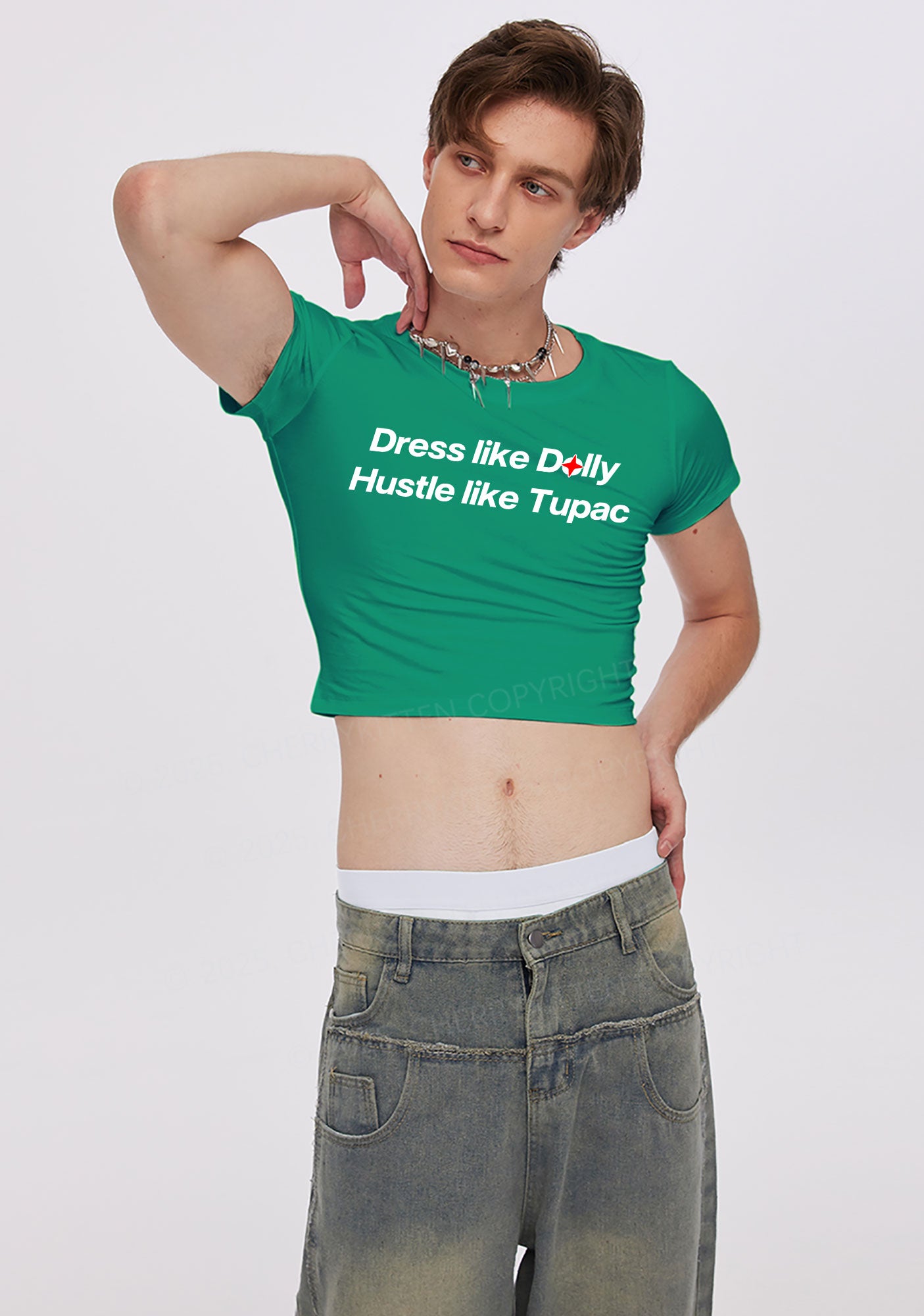 Dress Like Doll Y2K Baby Tee Cherrykitten
